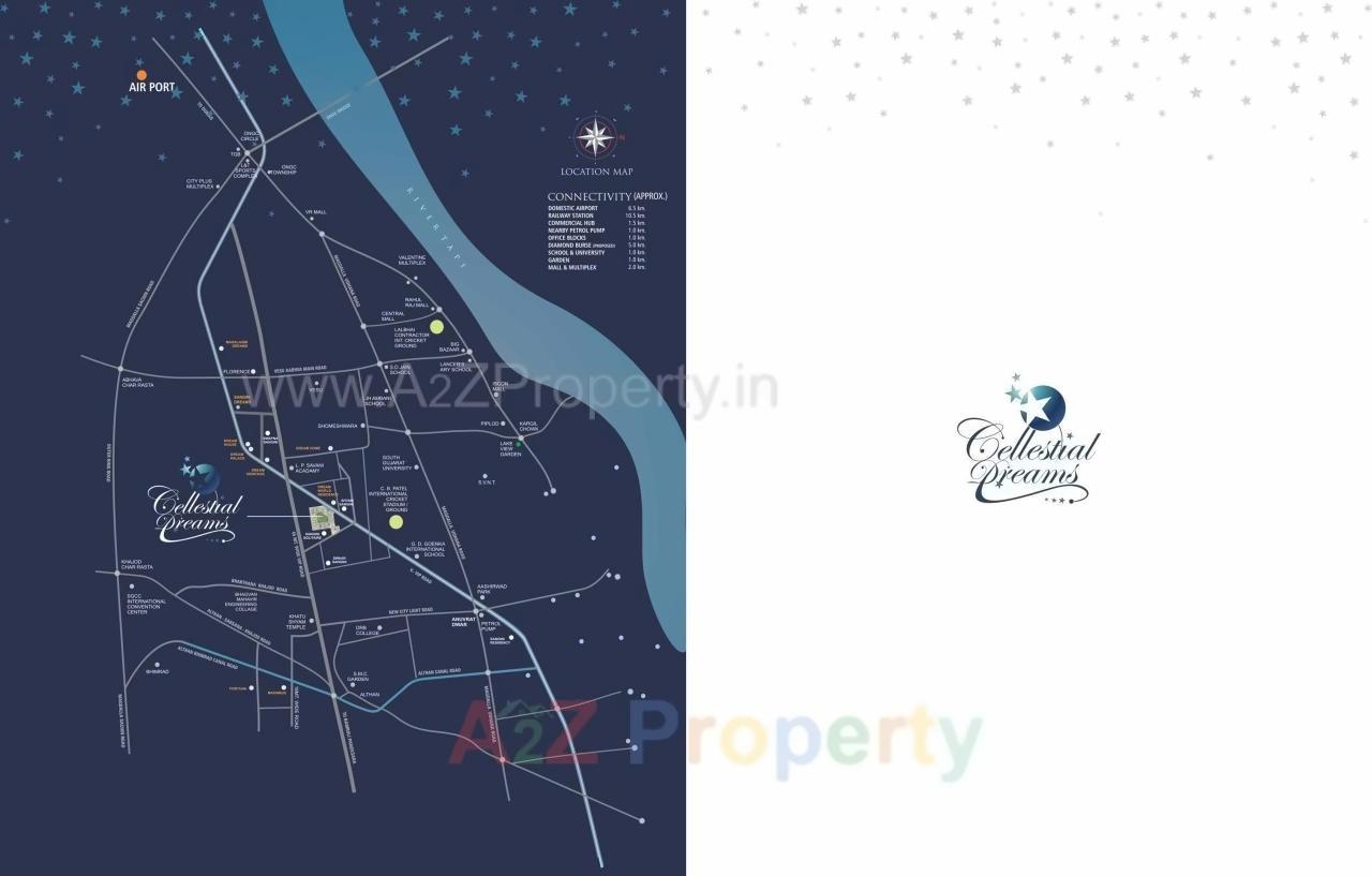  of real estate project Cellestial Dreams located at Bhimrad, Surat, Gujarat