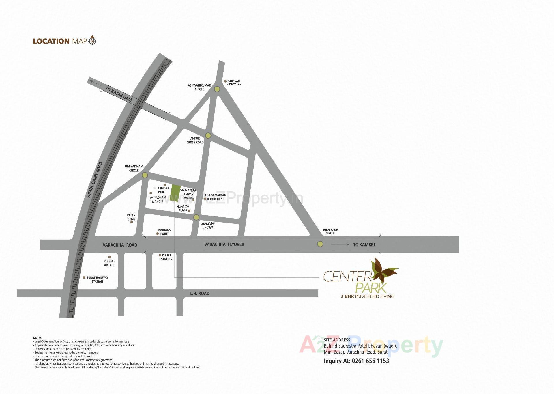  of real estate project Center Park located at Katargam, Surat, Gujarat