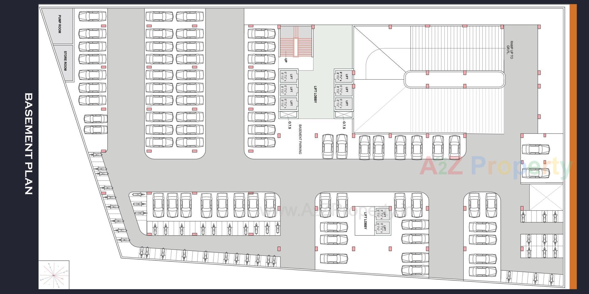 Layout of real estate project Central Business Hub located at Umra, Surat, Gujarat