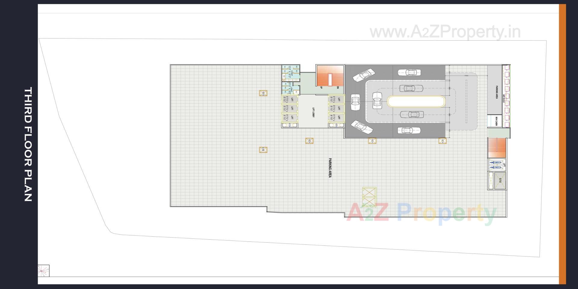 Layout of real estate project Central Business Hub located at Umra, Surat, Gujarat