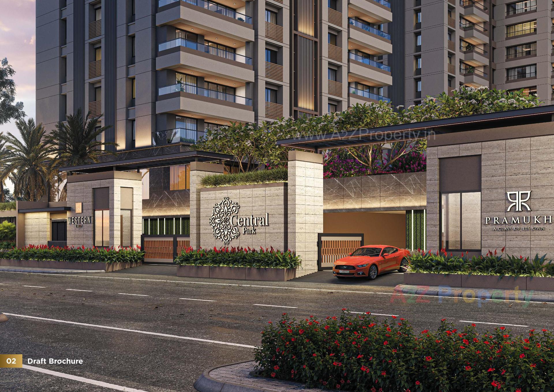 3D Elevation of real estate project Central Park located at Pal, Surat, Gujarat