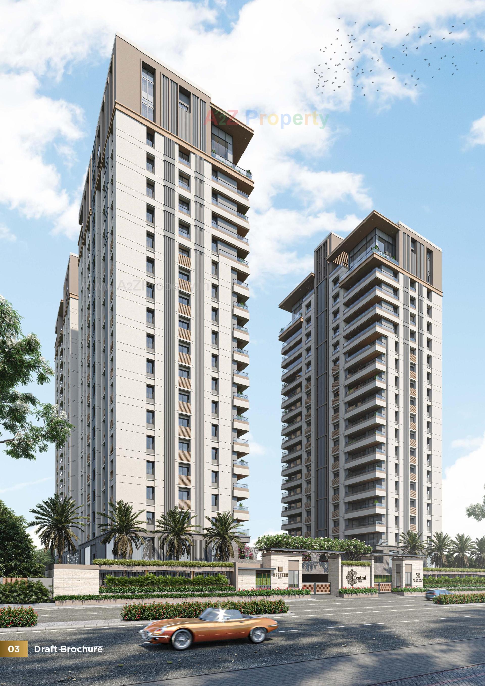 3D Elevation of real estate project Central Park located at Pal, Surat, Gujarat