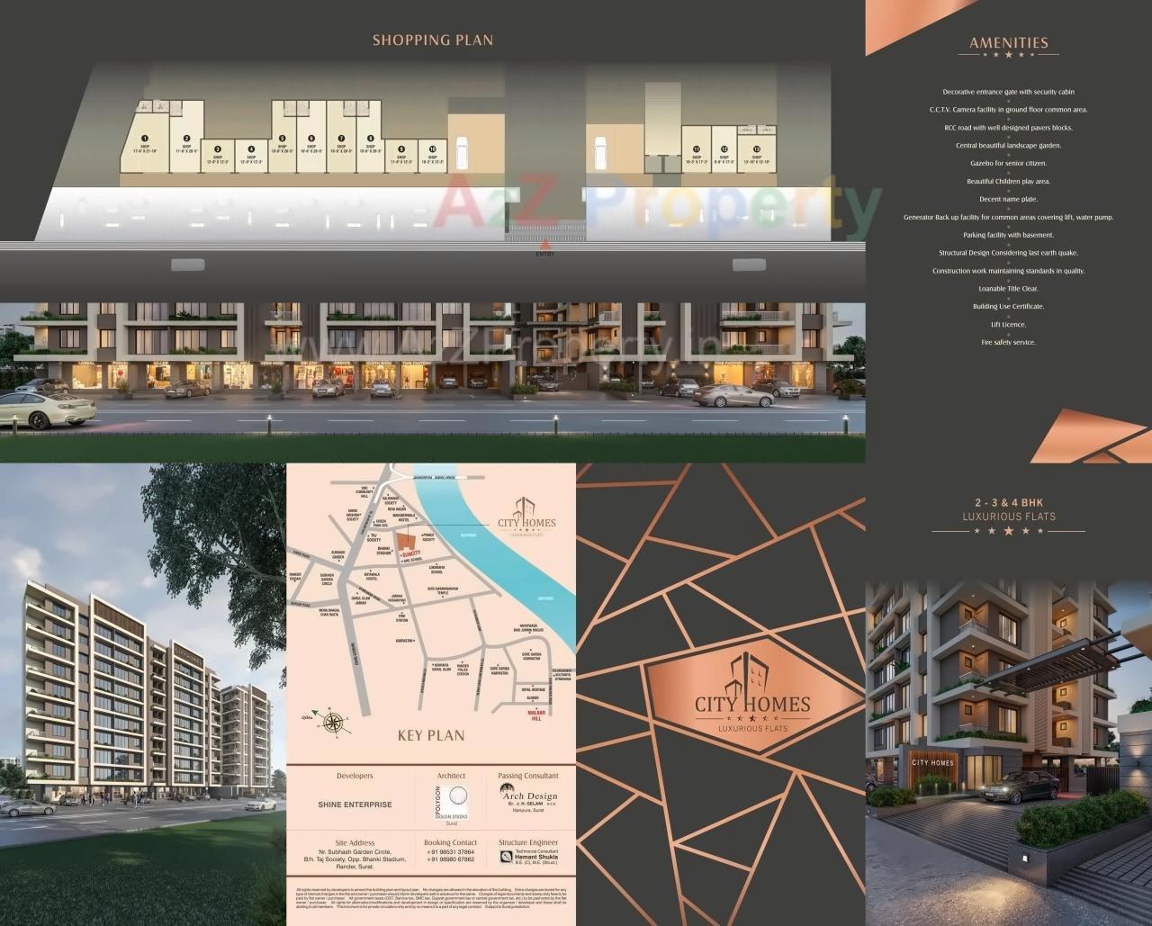  of real estate project City Homes located at Rander, Surat, Gujarat