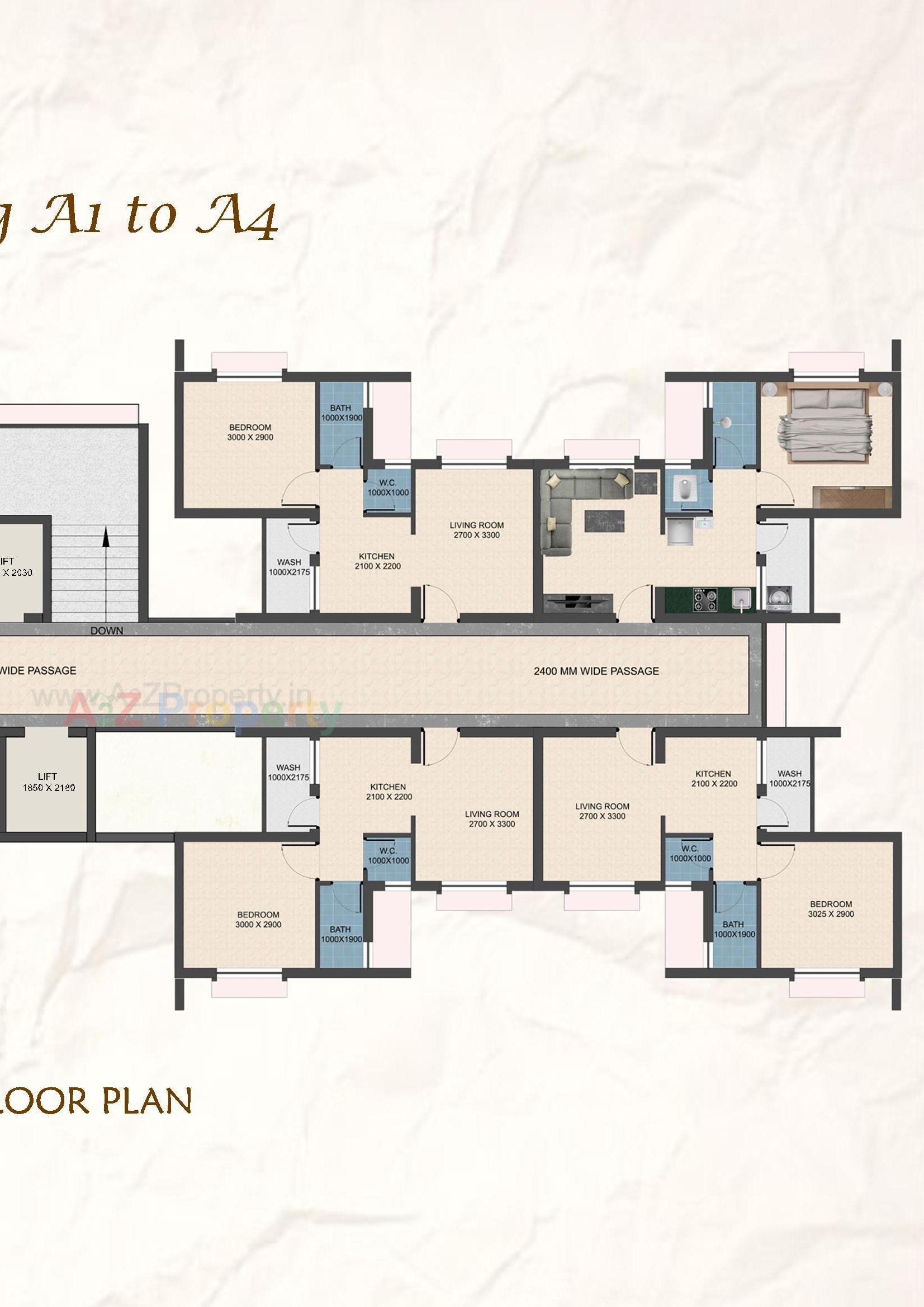 Layout of real estate project Construction Of Ews   Ews (2560 Houses) Under Pmay At Final Plot 129, T P S 30 (vanakla Okha  Vihel),at Vanakla Dist  Surat located at Vanakla, Surat, Gujarat