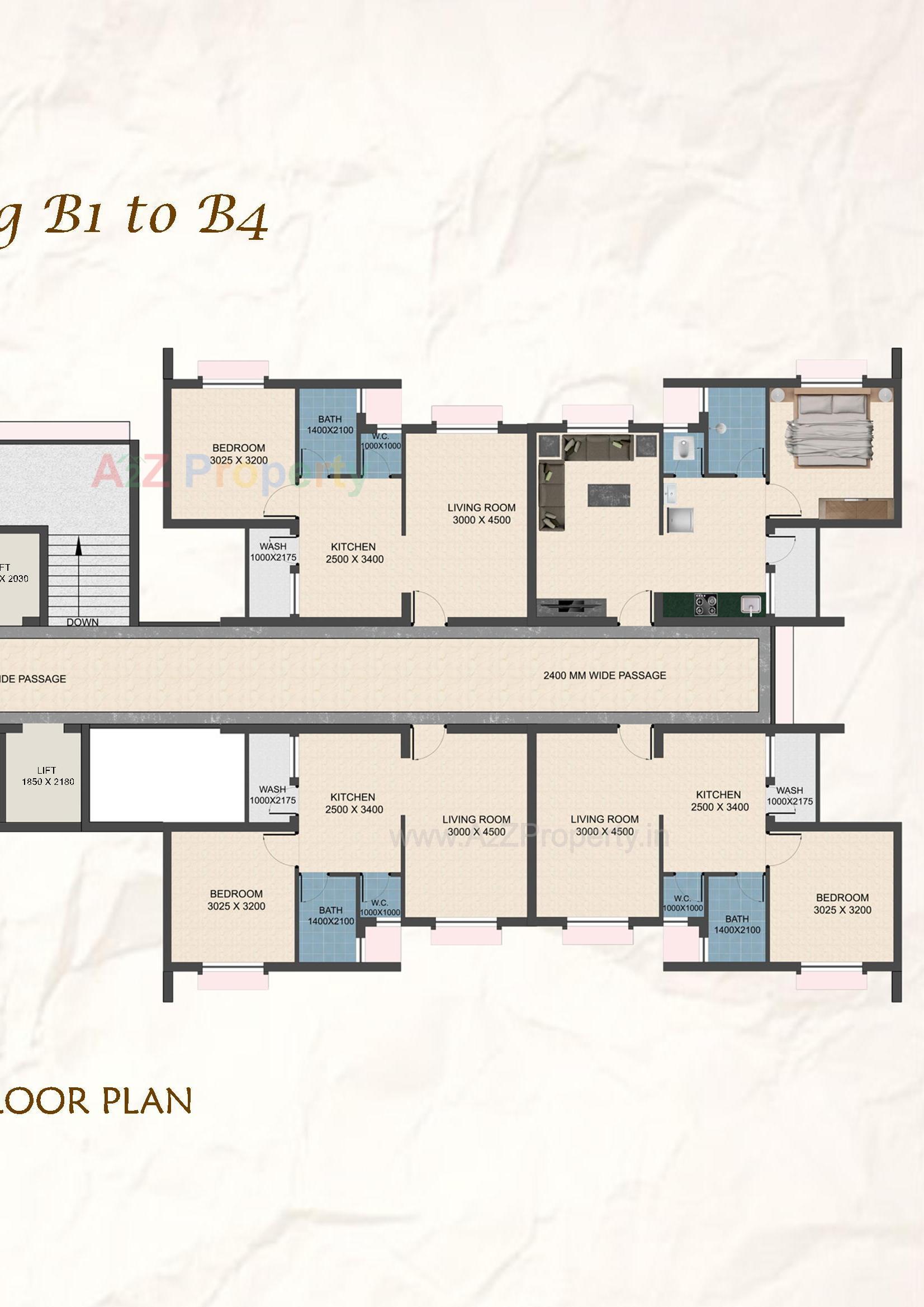 Layout of real estate project Construction Of Ews   Ews (2560 Houses) Under Pmay At Final Plot 129, T P S 30 (vanakla Okha  Vihel),at Vanakla Dist  Surat located at Vanakla, Surat, Gujarat