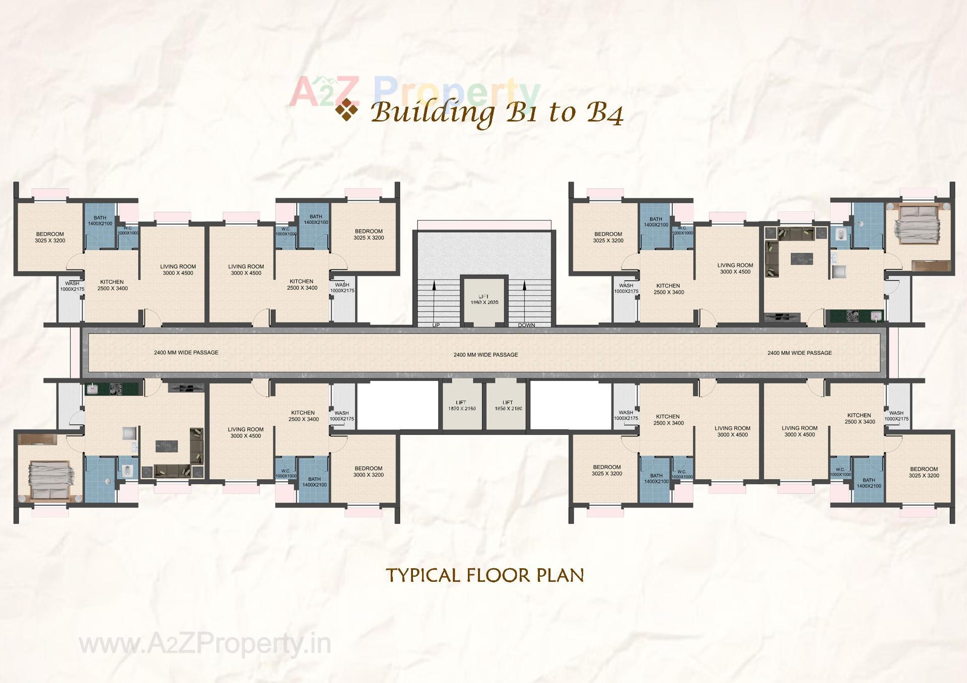 Layout of real estate project Construction Of Ews   Ews (2560 Houses) Under Pmay At Final Plot 129, T P S 30 (vanakla Okha  Vihel),at Vanakla Dist  Surat located at Vanakla, Surat, Gujarat