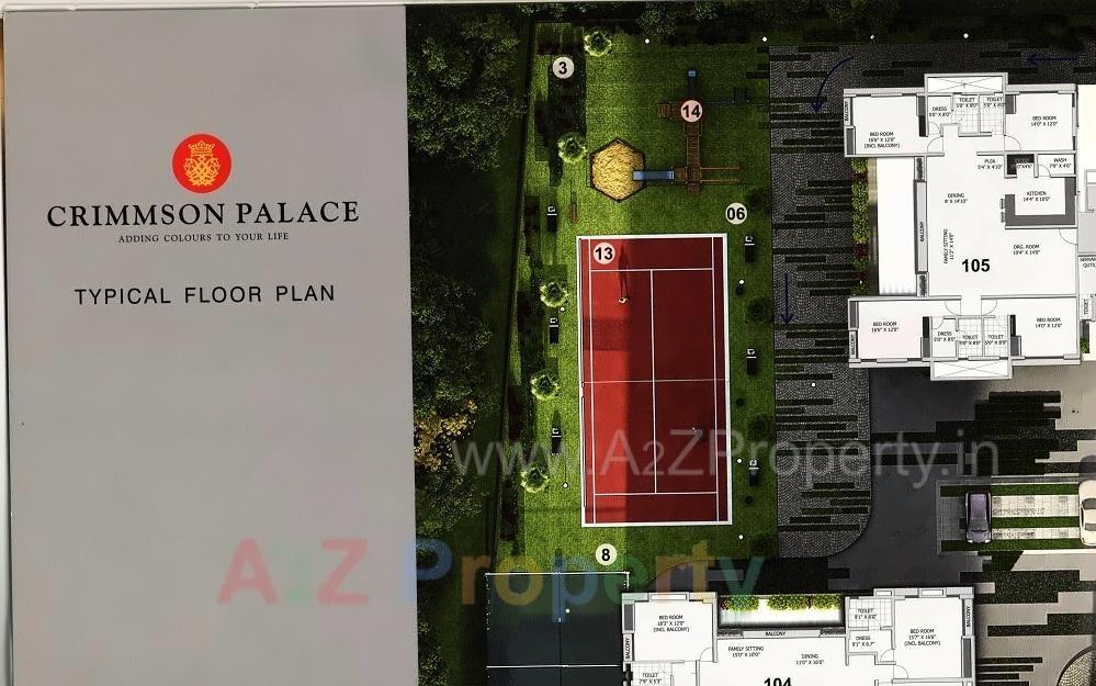 Layout of real estate project Crimson Palace located at Althan, Surat, Gujarat