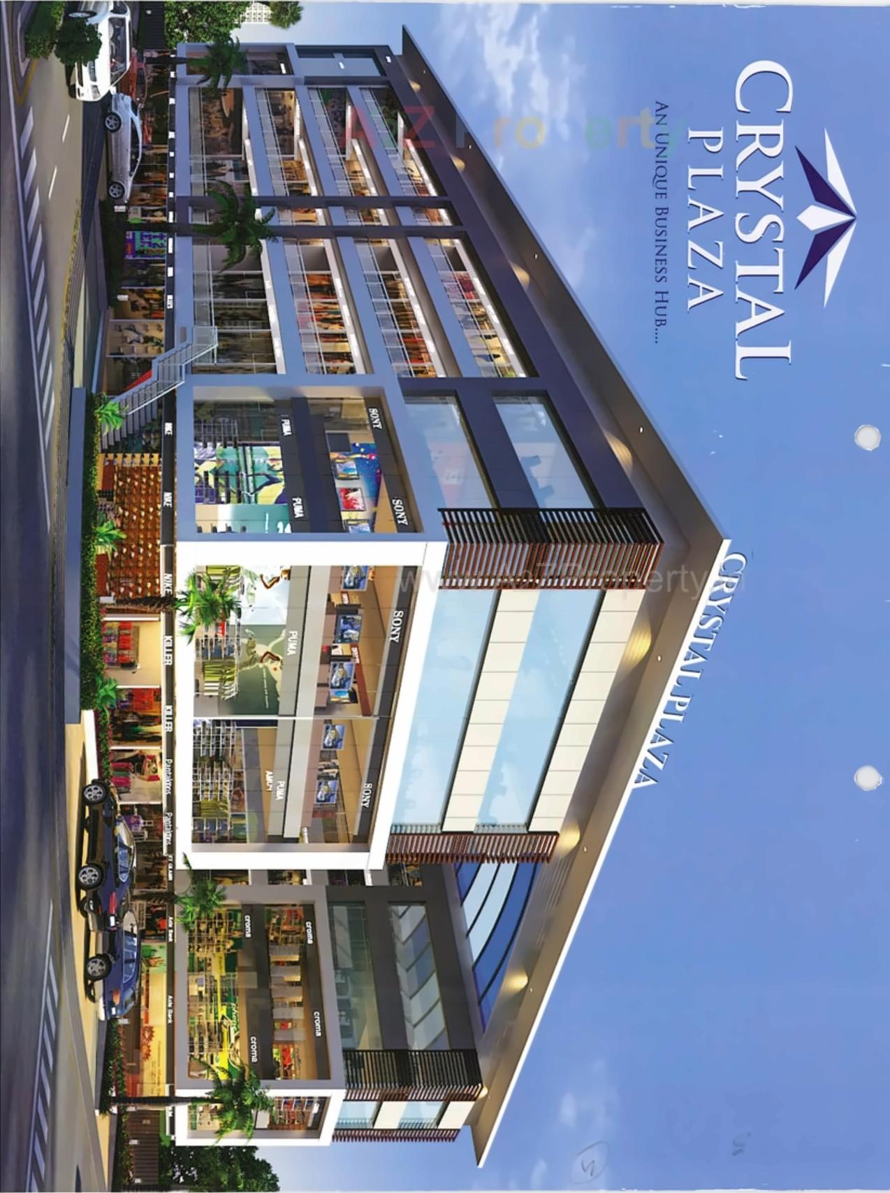 3D Elevation of real estate project Crystal Plaza located at Puna, Surat, Gujarat
