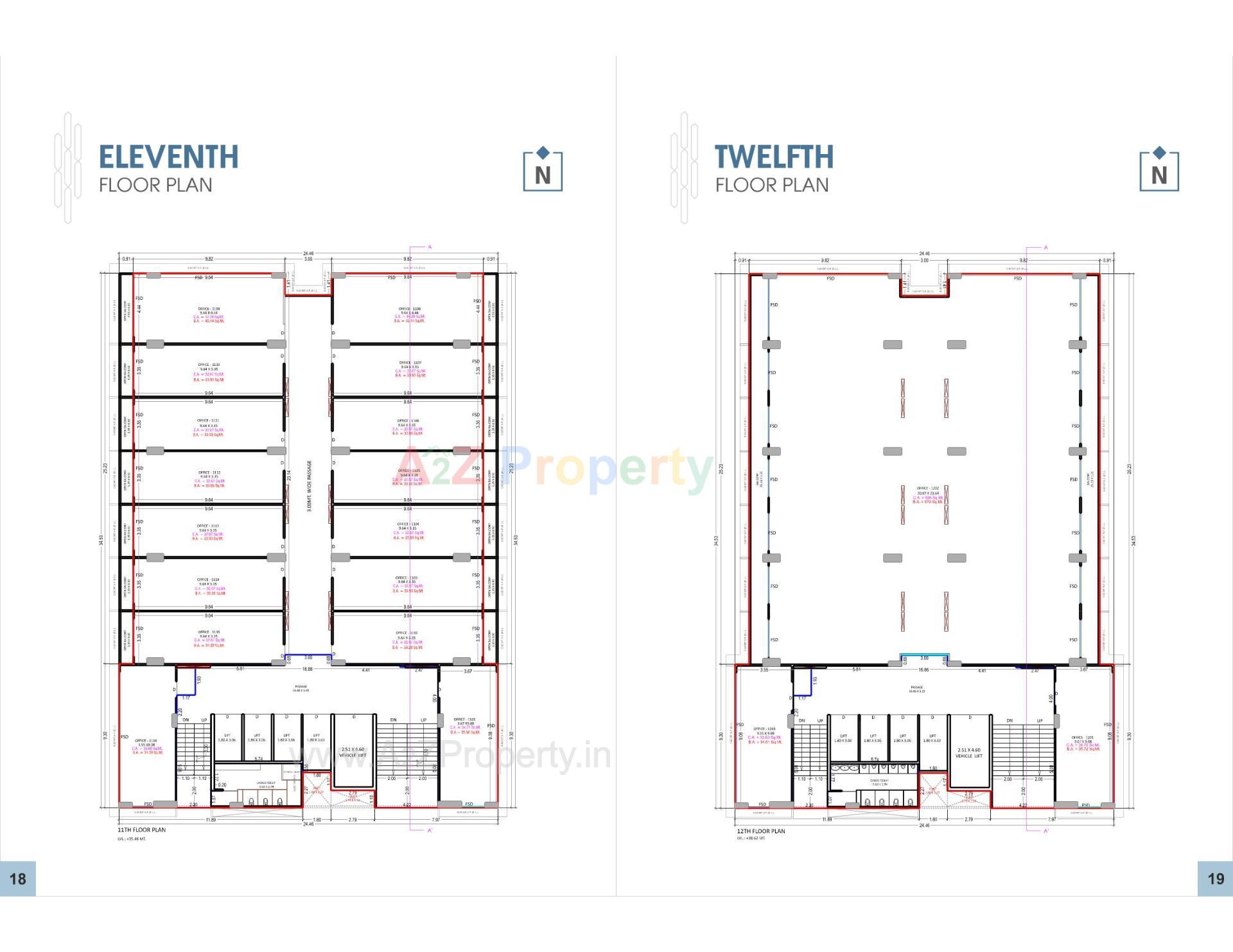 Layout of real estate project Cyber City located at Utran, Surat, Gujarat