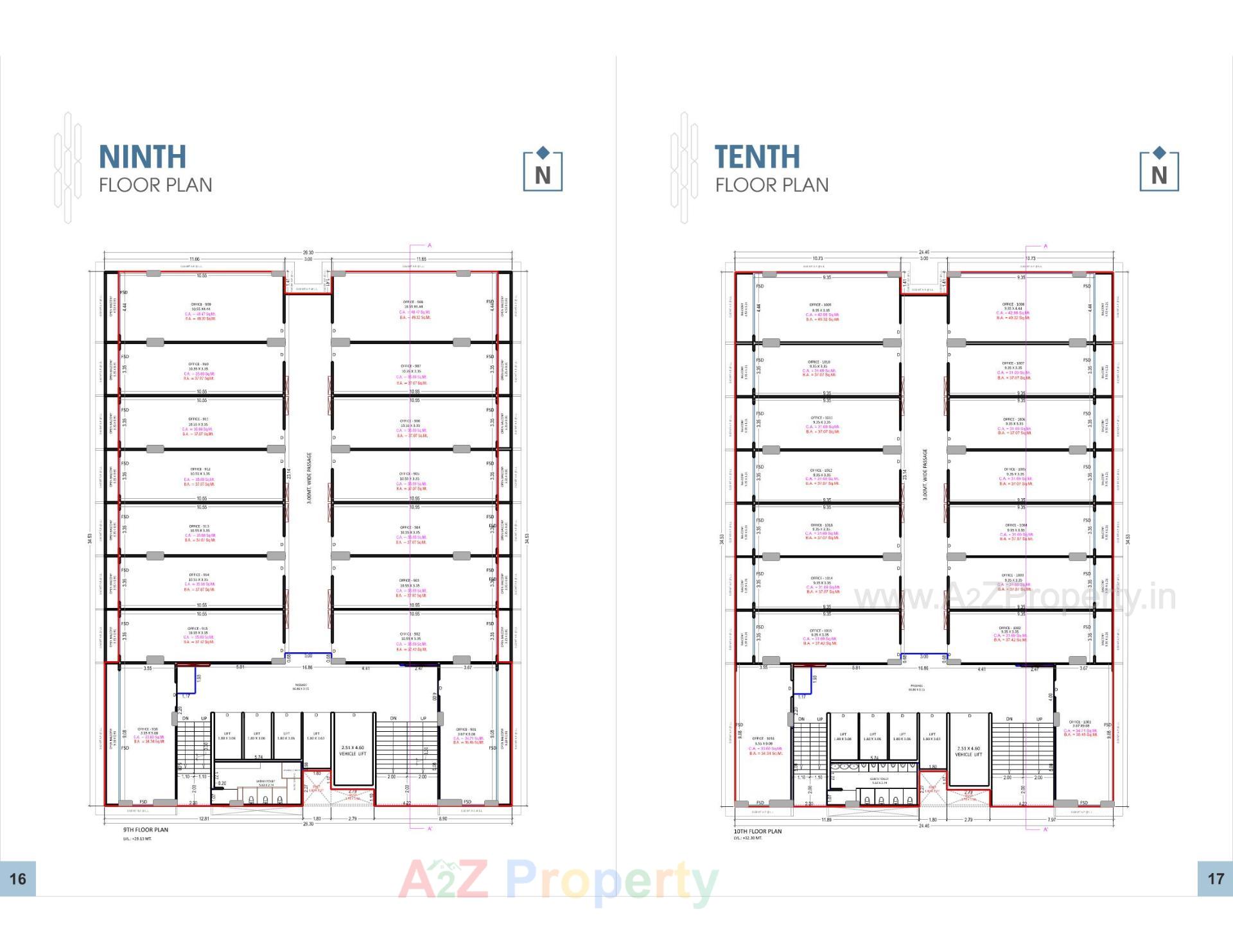 Layout of real estate project Cyber City located at Utran, Surat, Gujarat
