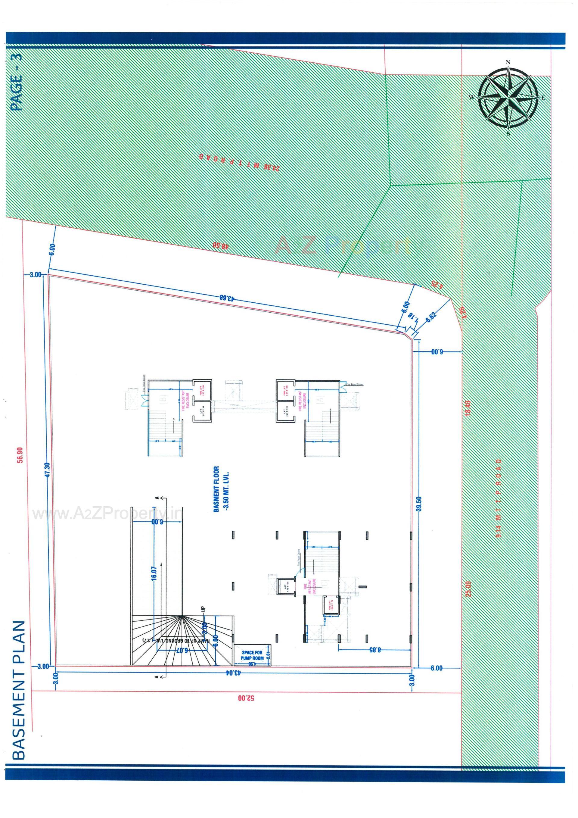 Layout of real estate project Dayalji Park located at Surat, Surat, Gujarat