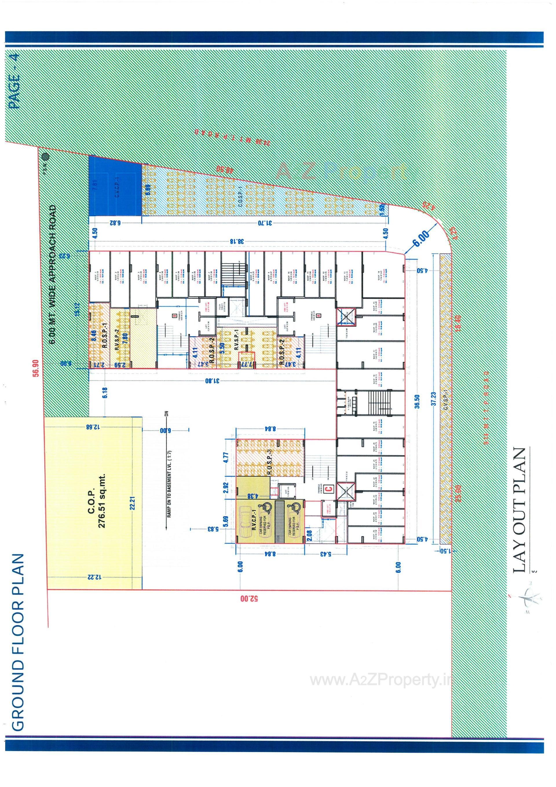 Layout of real estate project Dayalji Park located at Surat, Surat, Gujarat