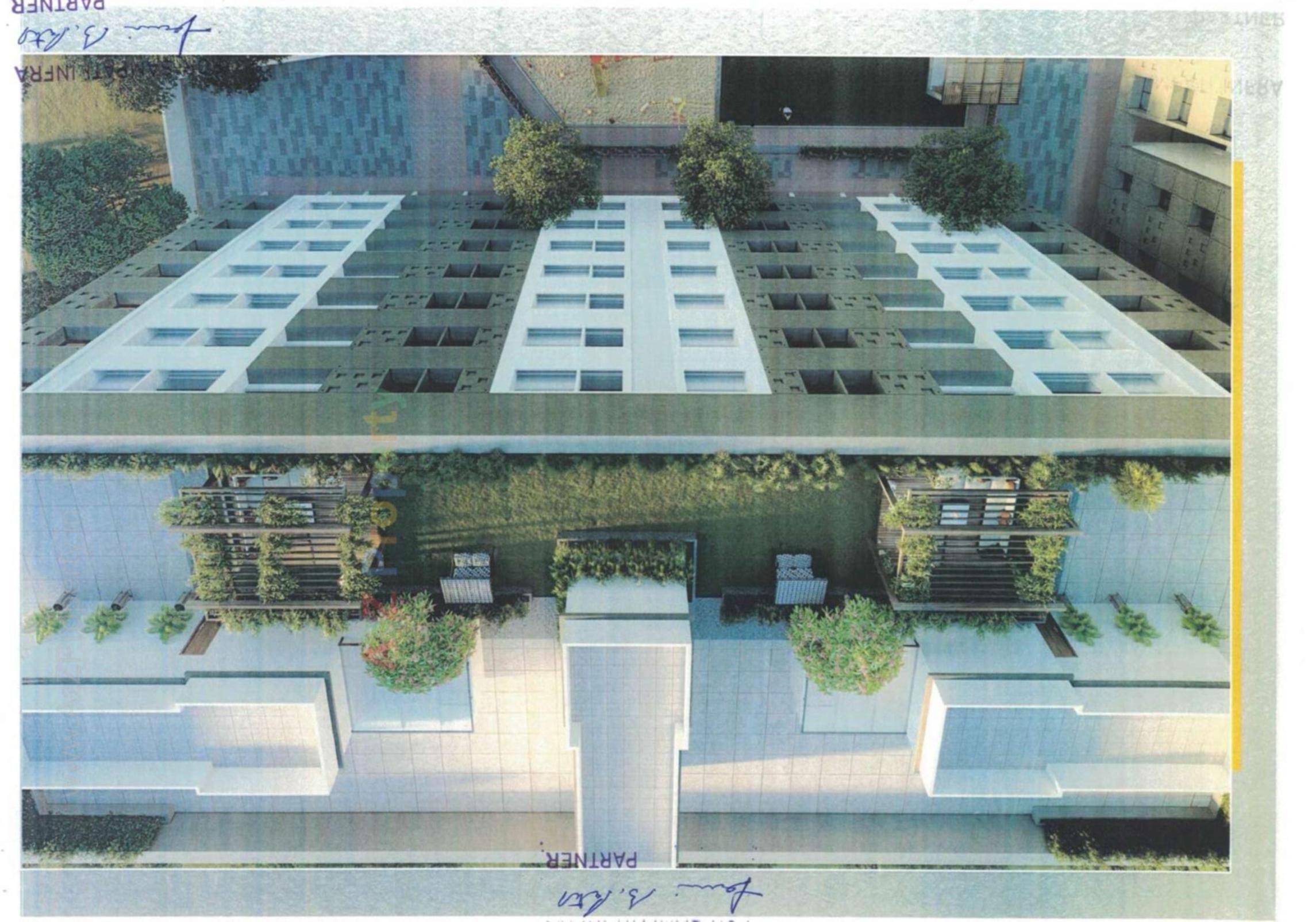 3D Elevation of real estate project Dev Shrustee located at Dindoli, Surat, Gujarat