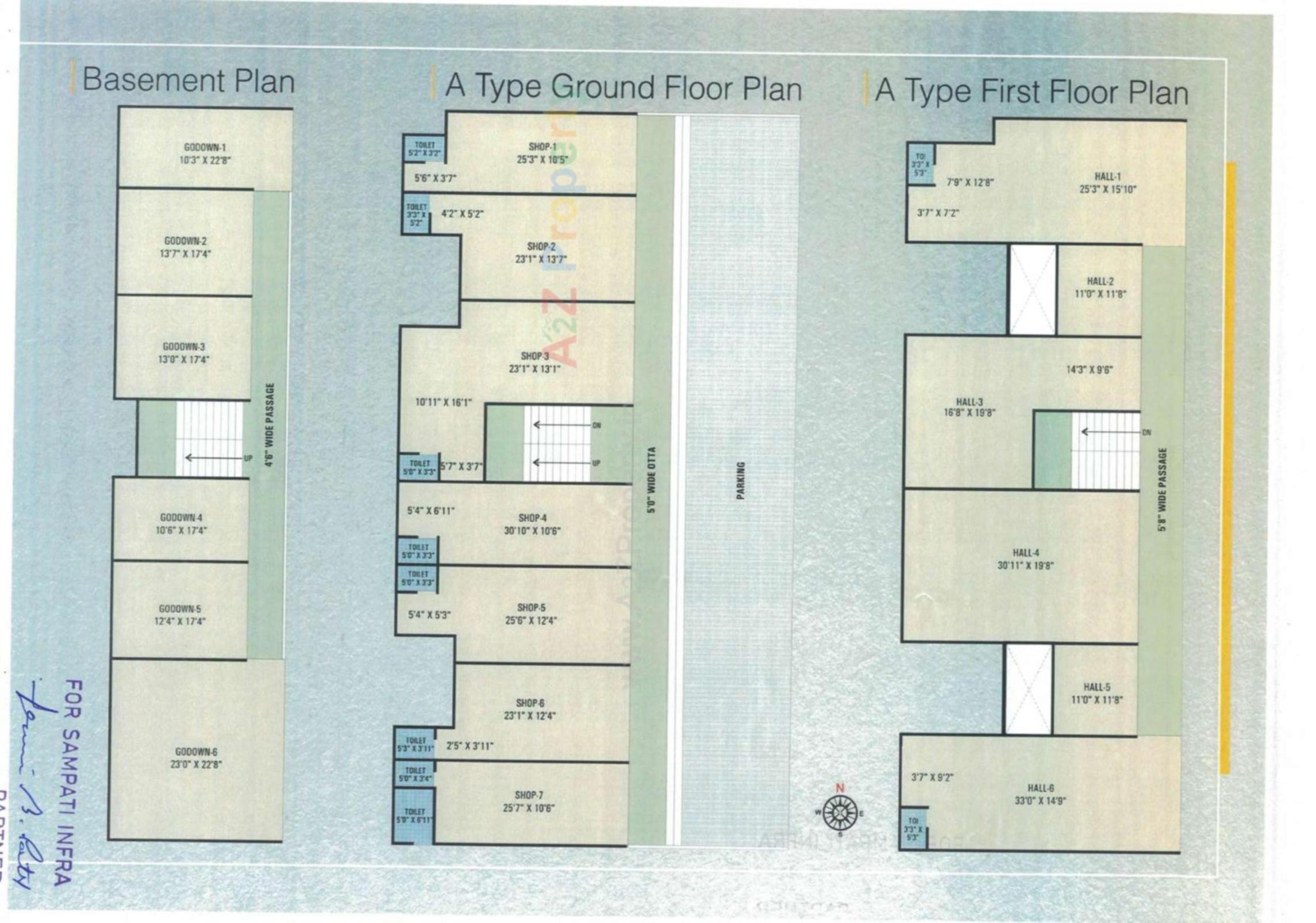 Layout of real estate project Dev Shrustee located at Dindoli, Surat, Gujarat