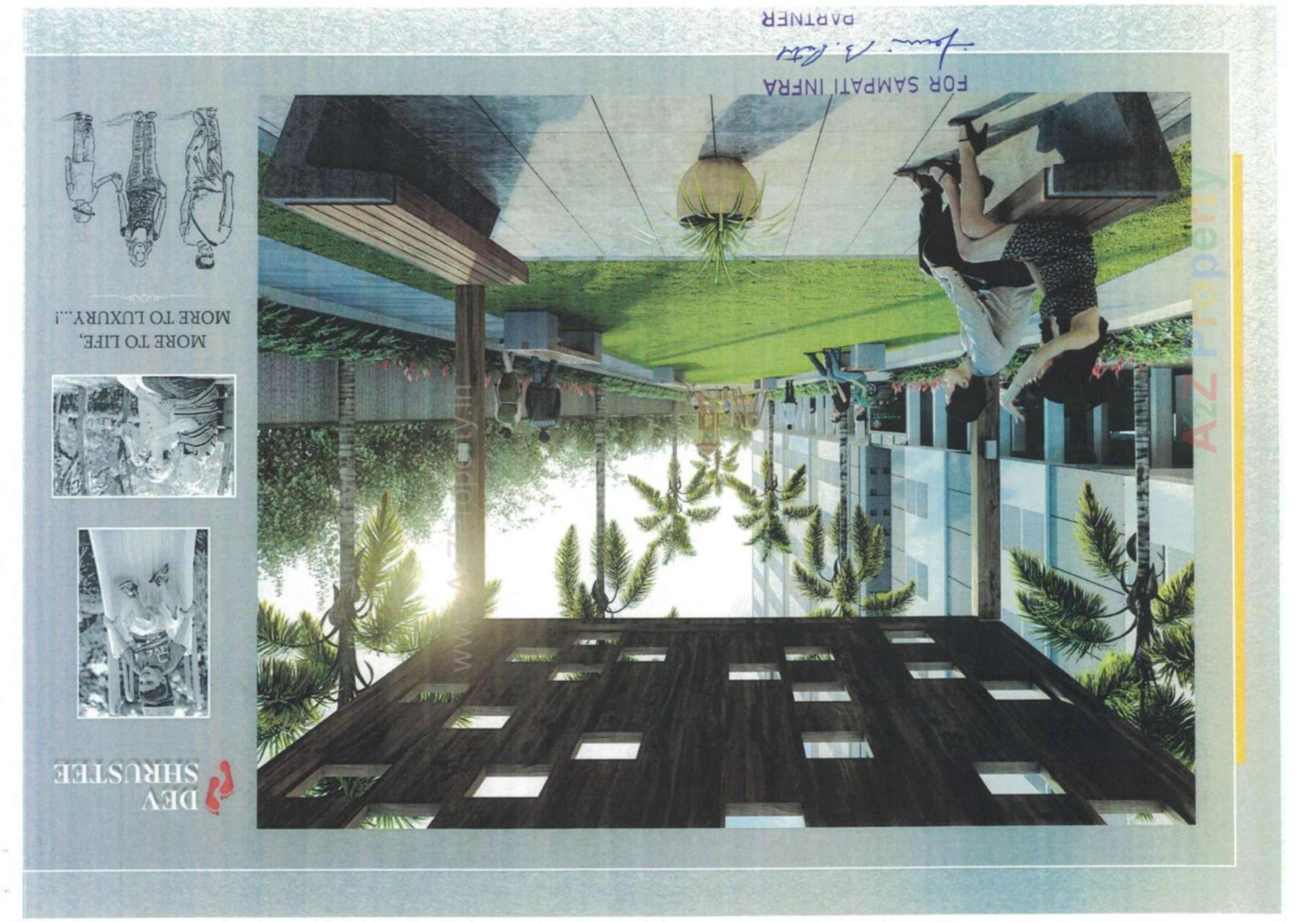 3D Elevation of real estate project Dev Shrustee located at Dindoli, Surat, Gujarat