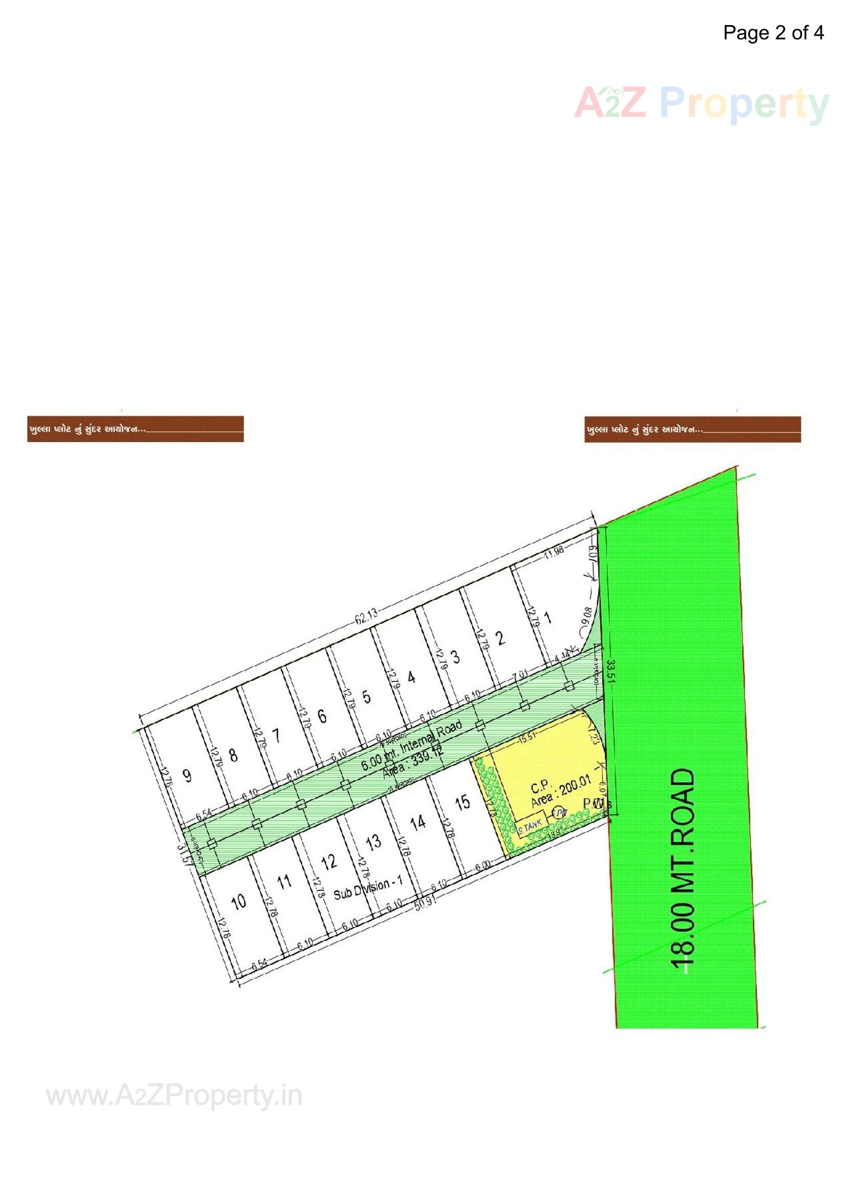 Layout of real estate project Devam Villa located at Kholvad, Surat, Gujarat