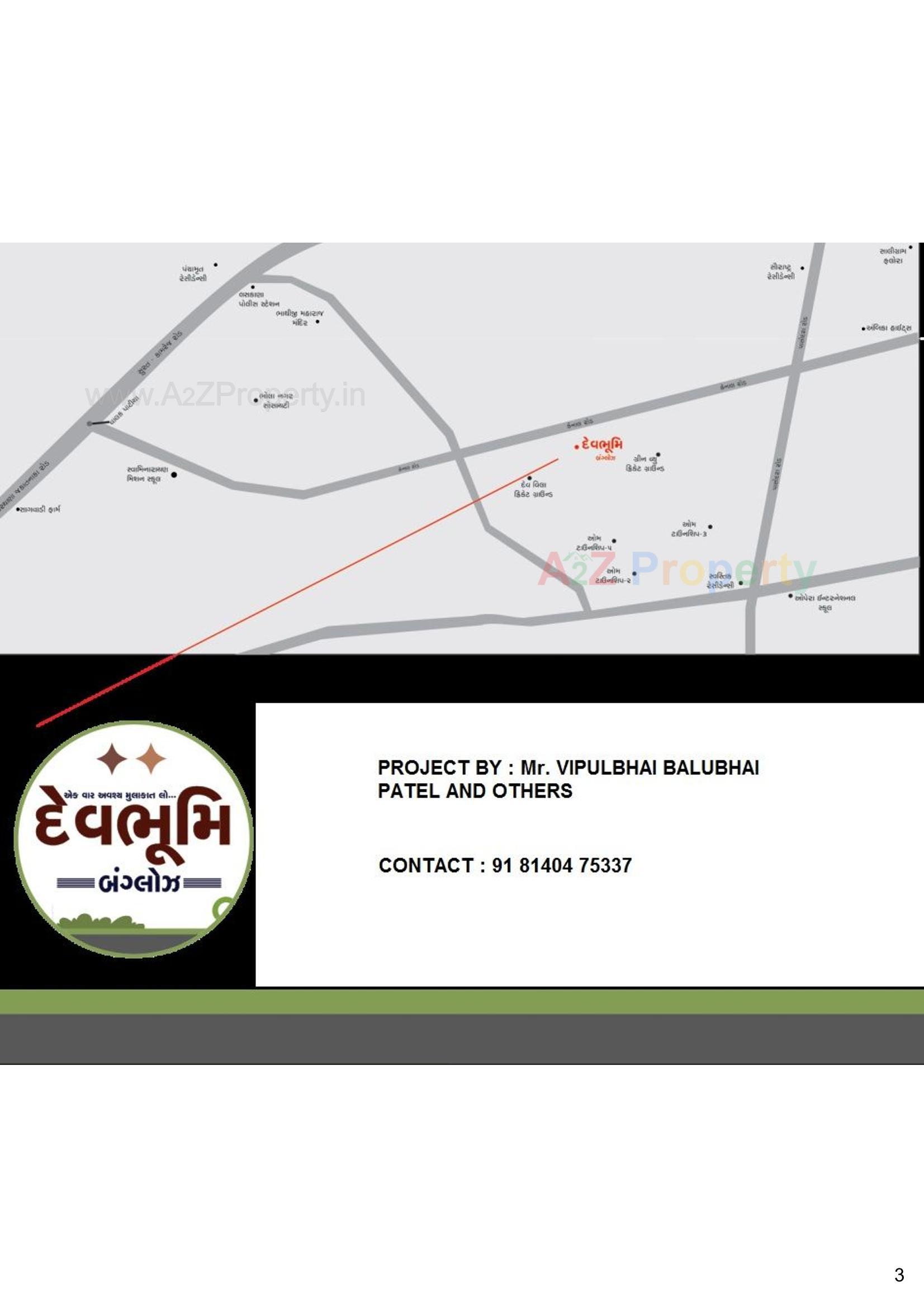  of real estate project Devbhoomi Bunglows located at Pasodra, Surat, Gujarat
