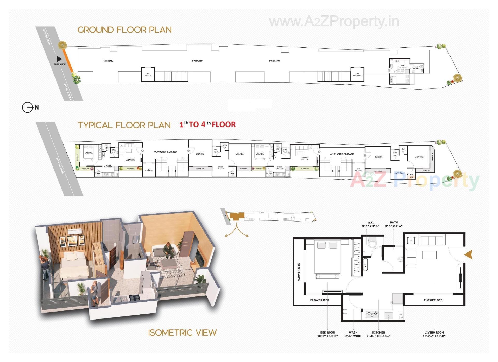Layout of real estate project Devprayag located at Bhatha-dist, Surat, Gujarat