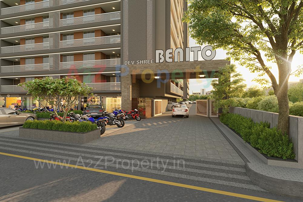 3D Elevation of real estate project Devshree Benito located at Vanakla, Surat, Gujarat