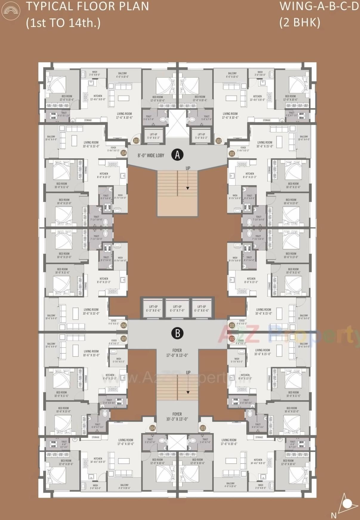 Layout of real estate project Devshree Benito located at Vanakla, Surat, Gujarat