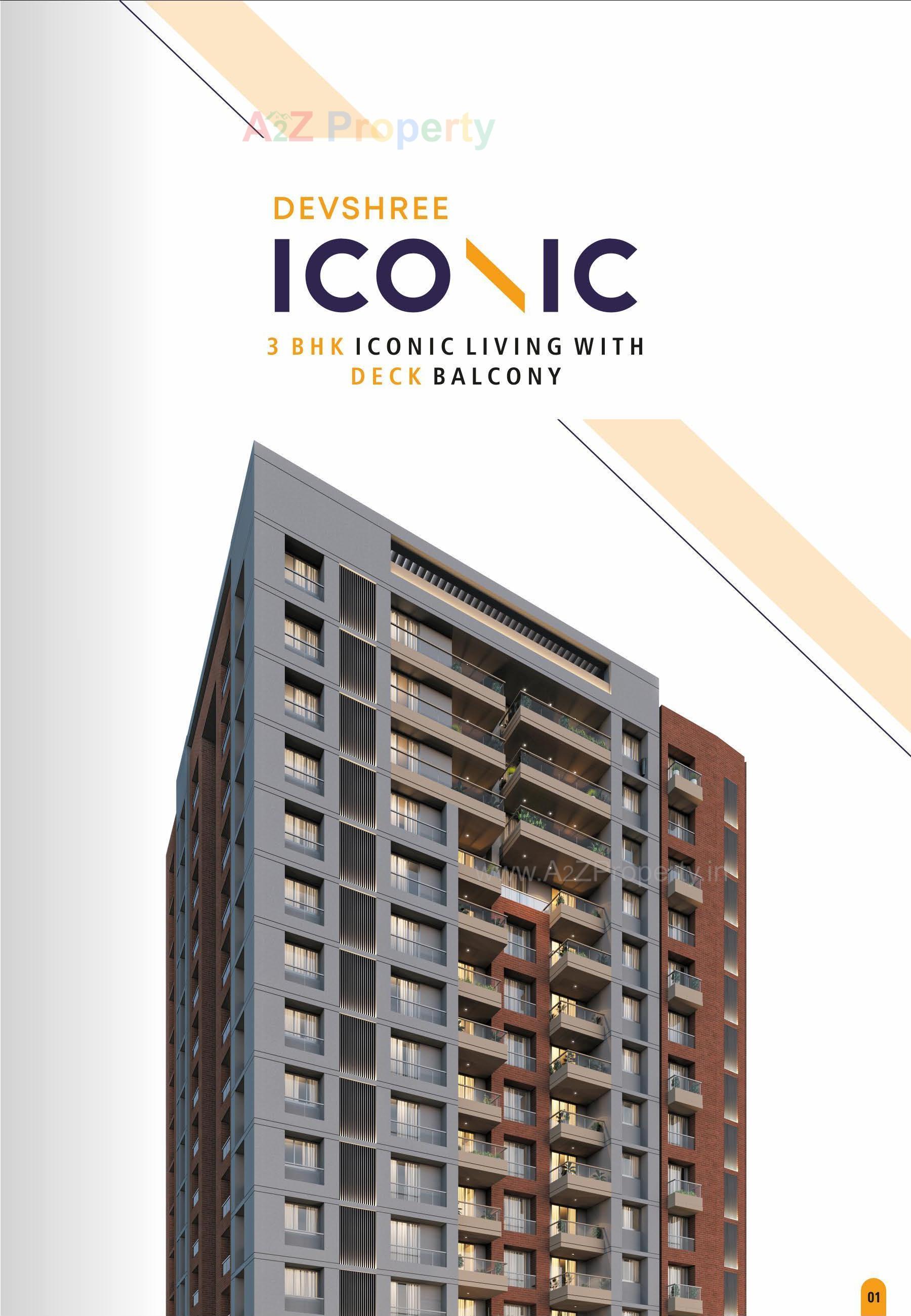 3D Elevation of real estate project Devshree Iconic located at Surat, Surat, Gujarat