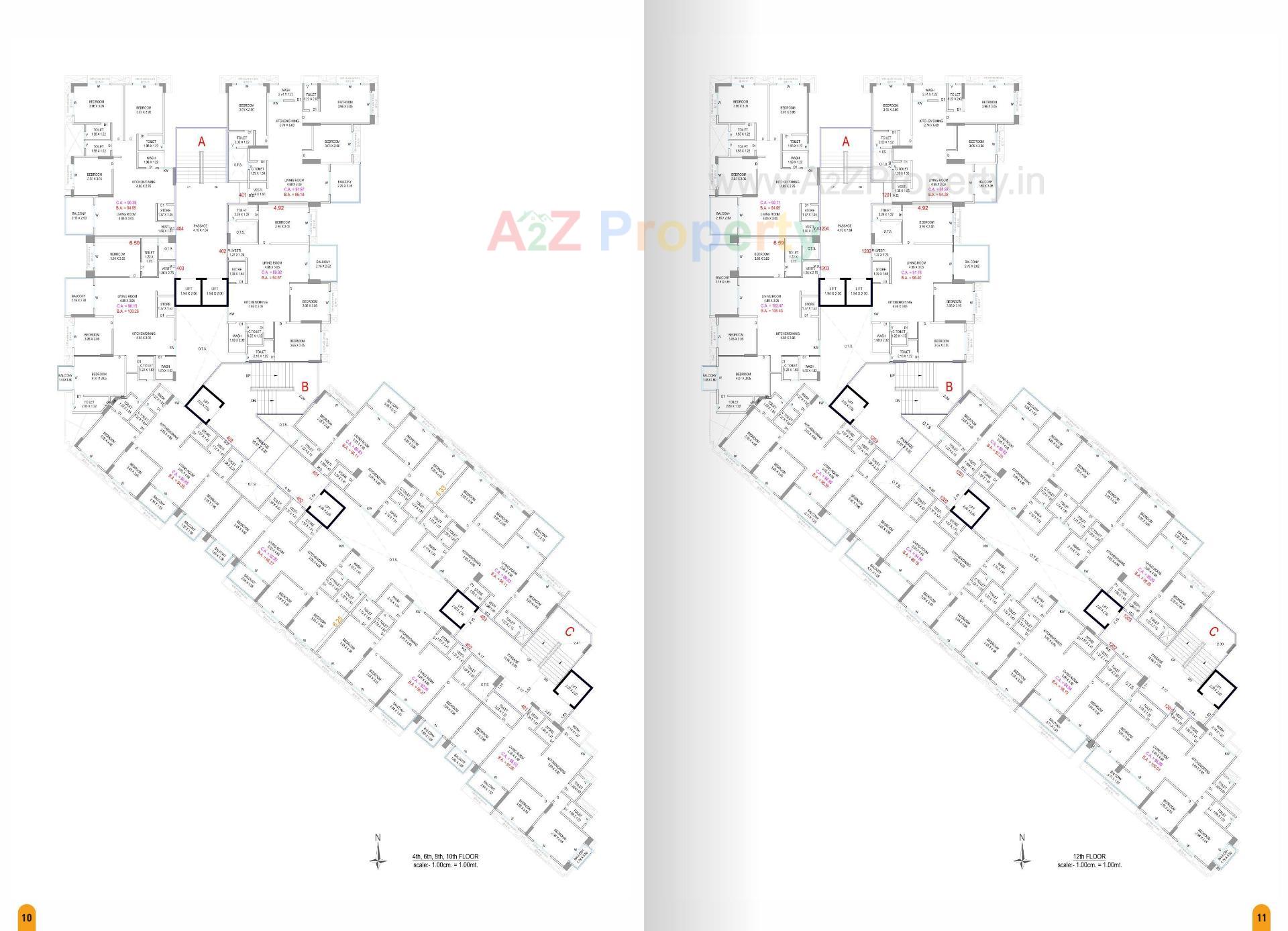 Layout of real estate project Devshree Iconic located at Surat, Surat, Gujarat