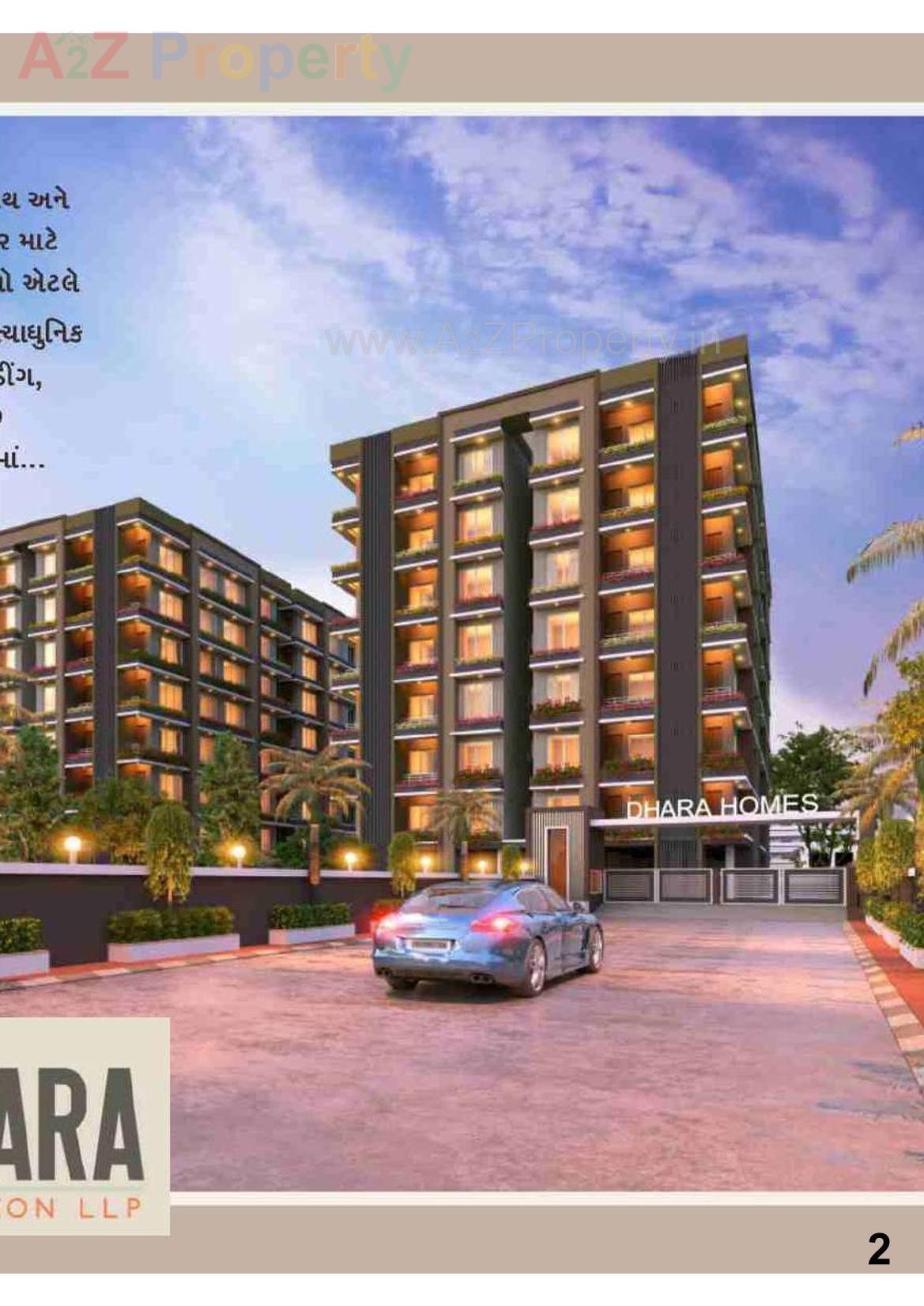 3D Elevation of real estate project Dhara Homes located at Mota, Surat, Gujarat