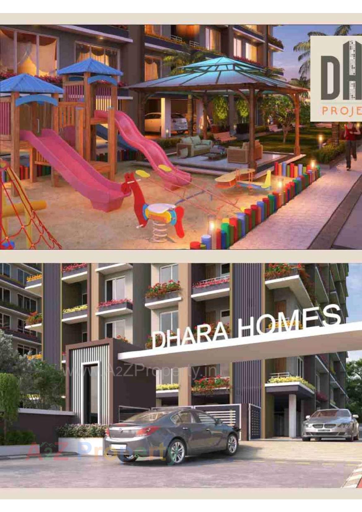 3D Elevation of real estate project Dhara Homes located at Mota, Surat, Gujarat