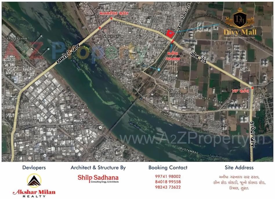  of real estate project Divy Mall located at Kosad, Surat, Gujarat