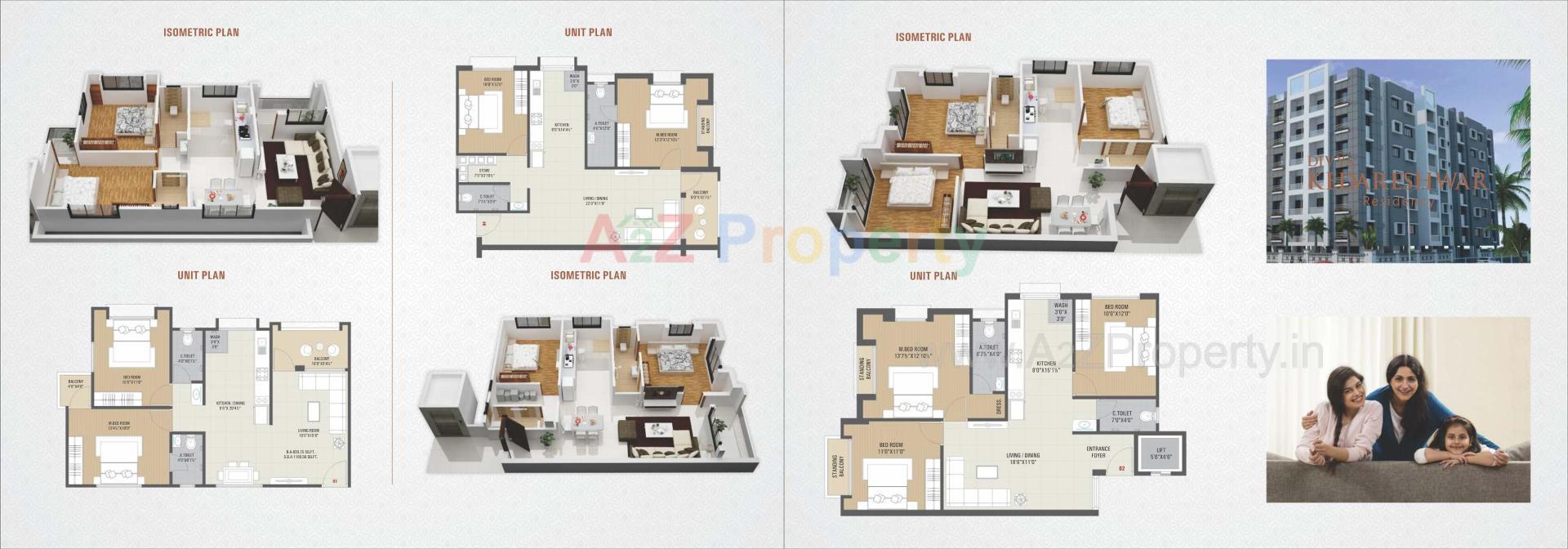 Layout of real estate project Divya Kedareshwar Residency located at Bardoli, Surat, Gujarat