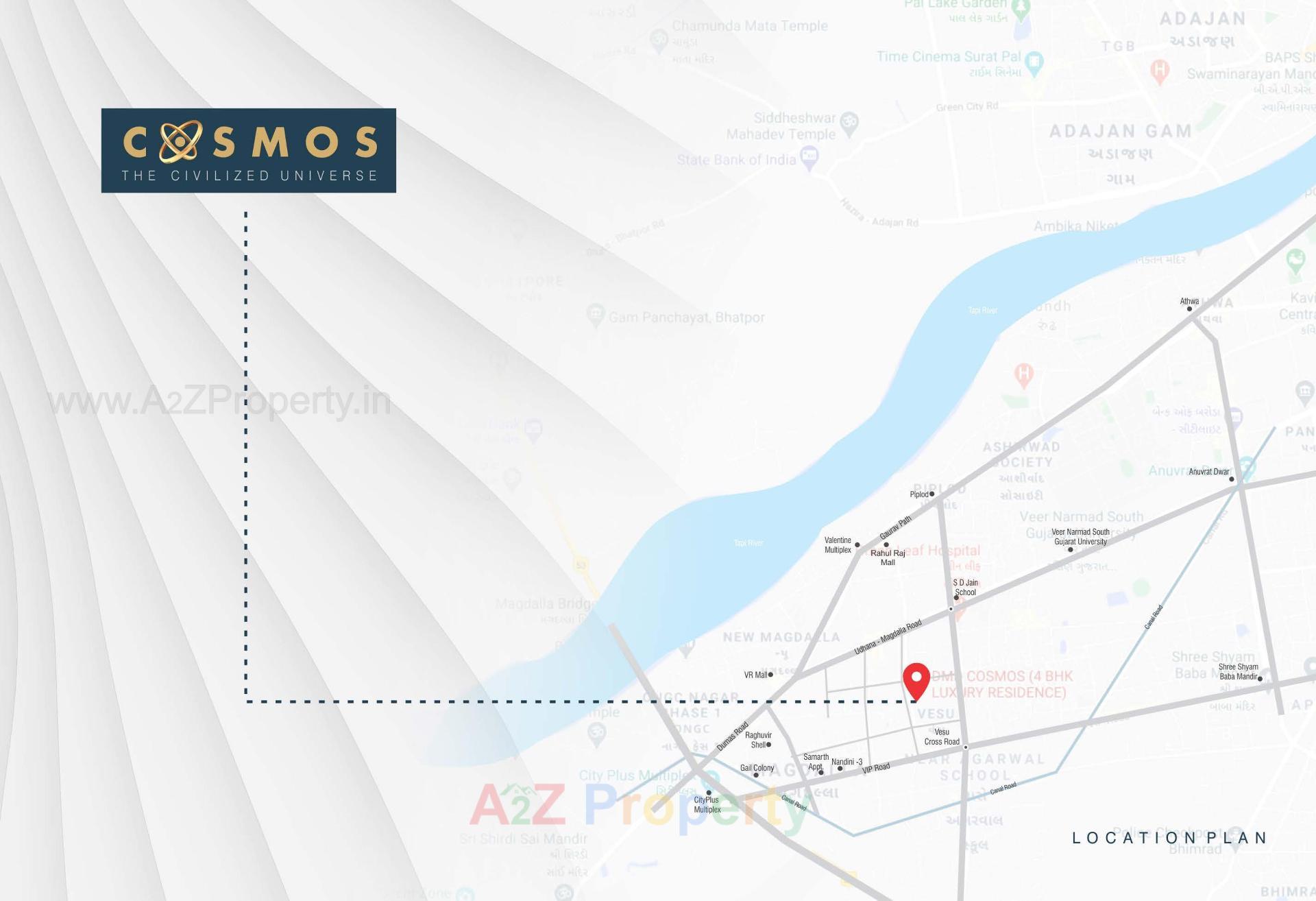  of real estate project Dmd Cosmos located at Vesu, Surat, Gujarat