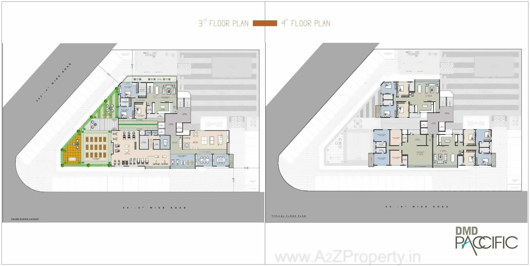 Layout of real estate project Dmd Paccific located at Surat, Surat, Gujarat