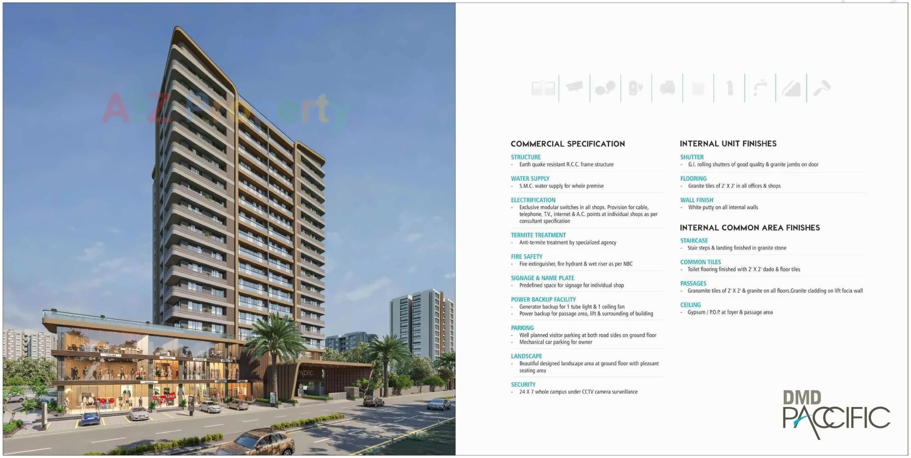 3D Elevation of real estate project Dmd Paccific located at Surat, Surat, Gujarat