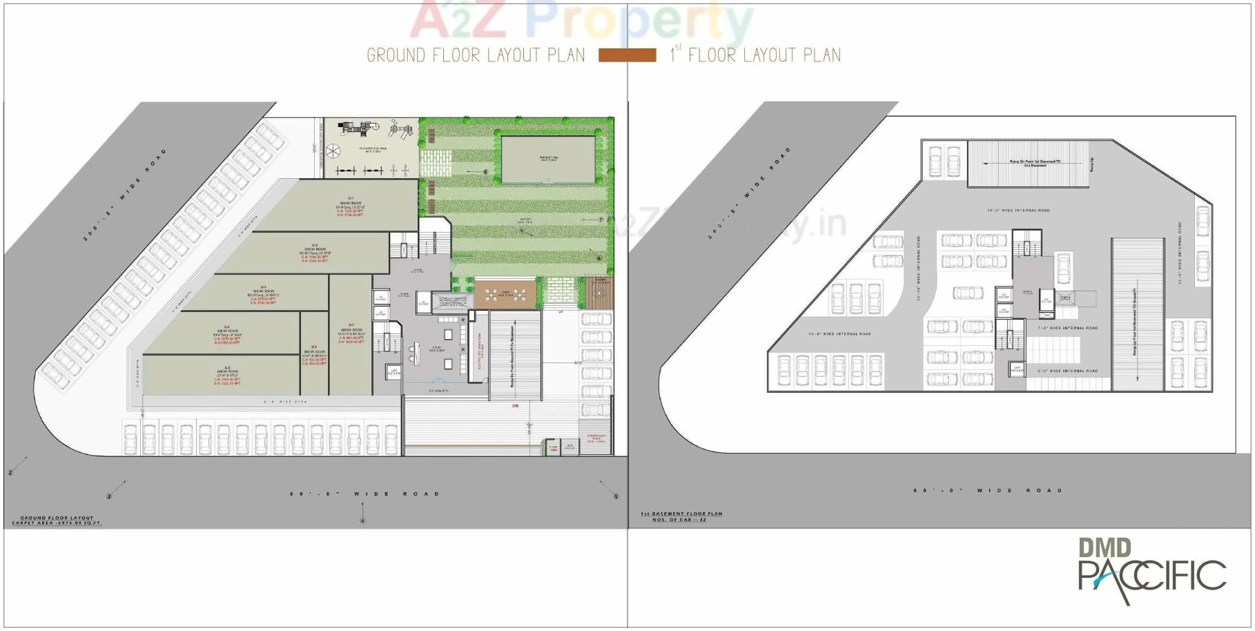 Layout of real estate project Dmd Paccific located at Surat, Surat, Gujarat