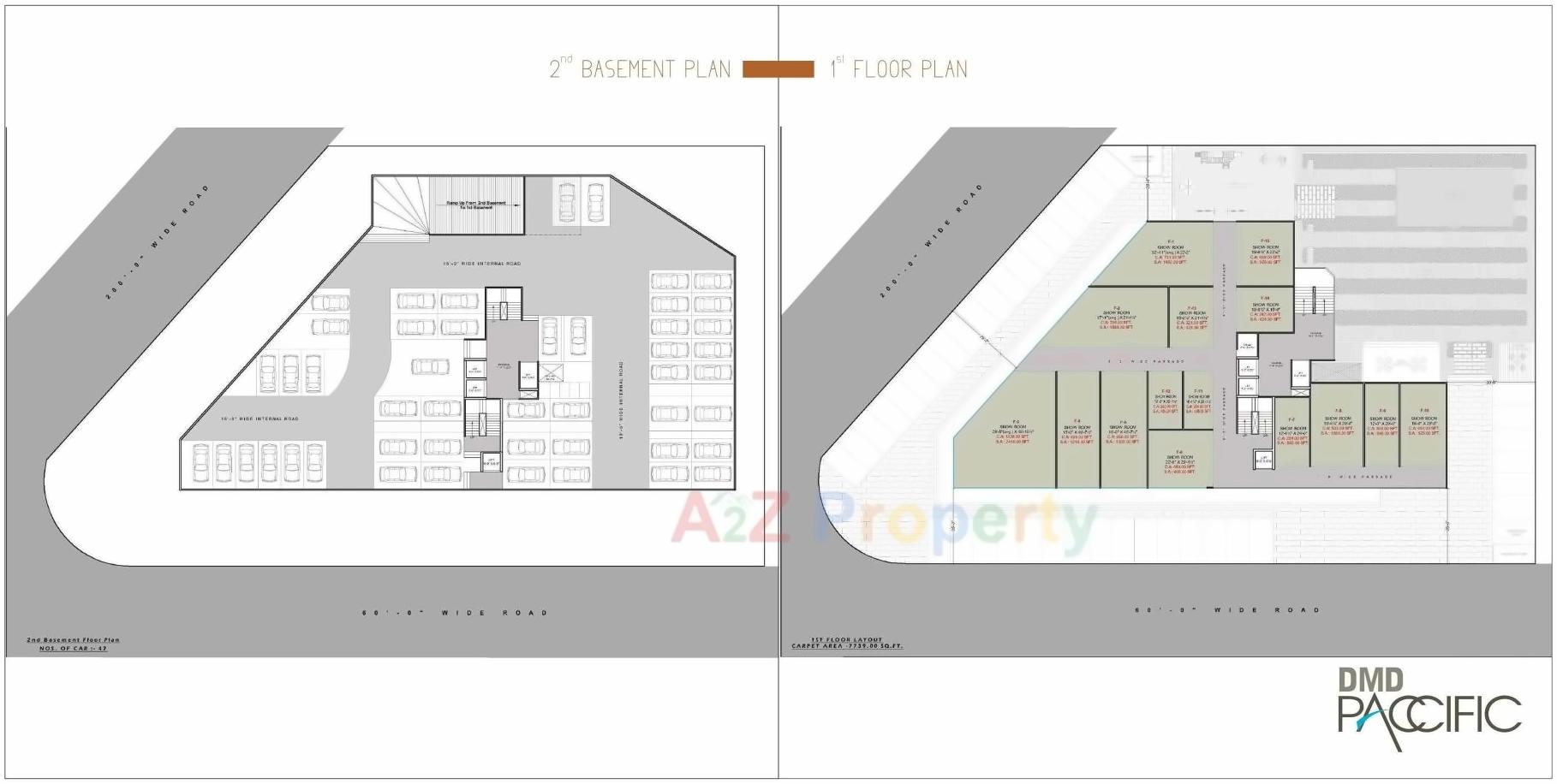 Layout of real estate project Dmd Paccific located at Surat, Surat, Gujarat