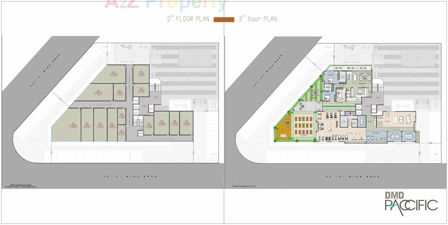 Layout of real estate project Dmd Paccific located at Surat, Surat, Gujarat