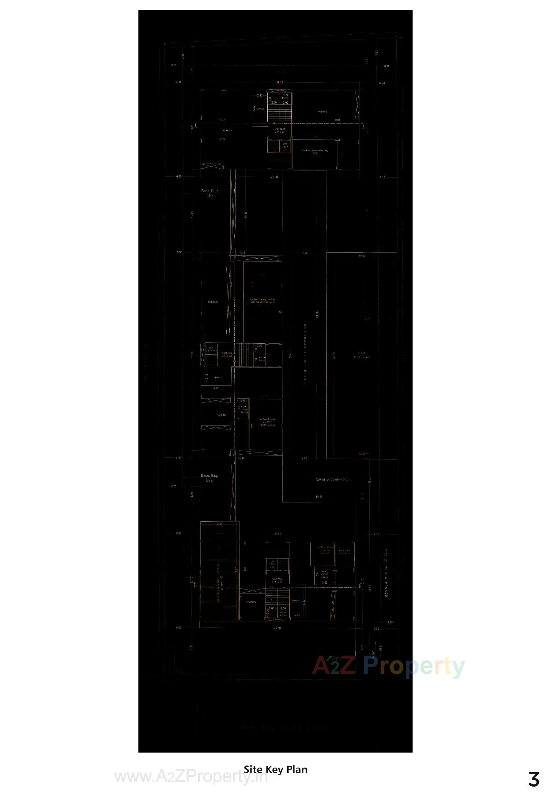 Layout of real estate project Dmd Signus located at Vesu, Surat, Gujarat