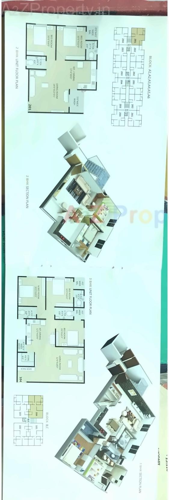 Layout of real estate project Drashti Residency located at Deladva, Surat, Gujarat