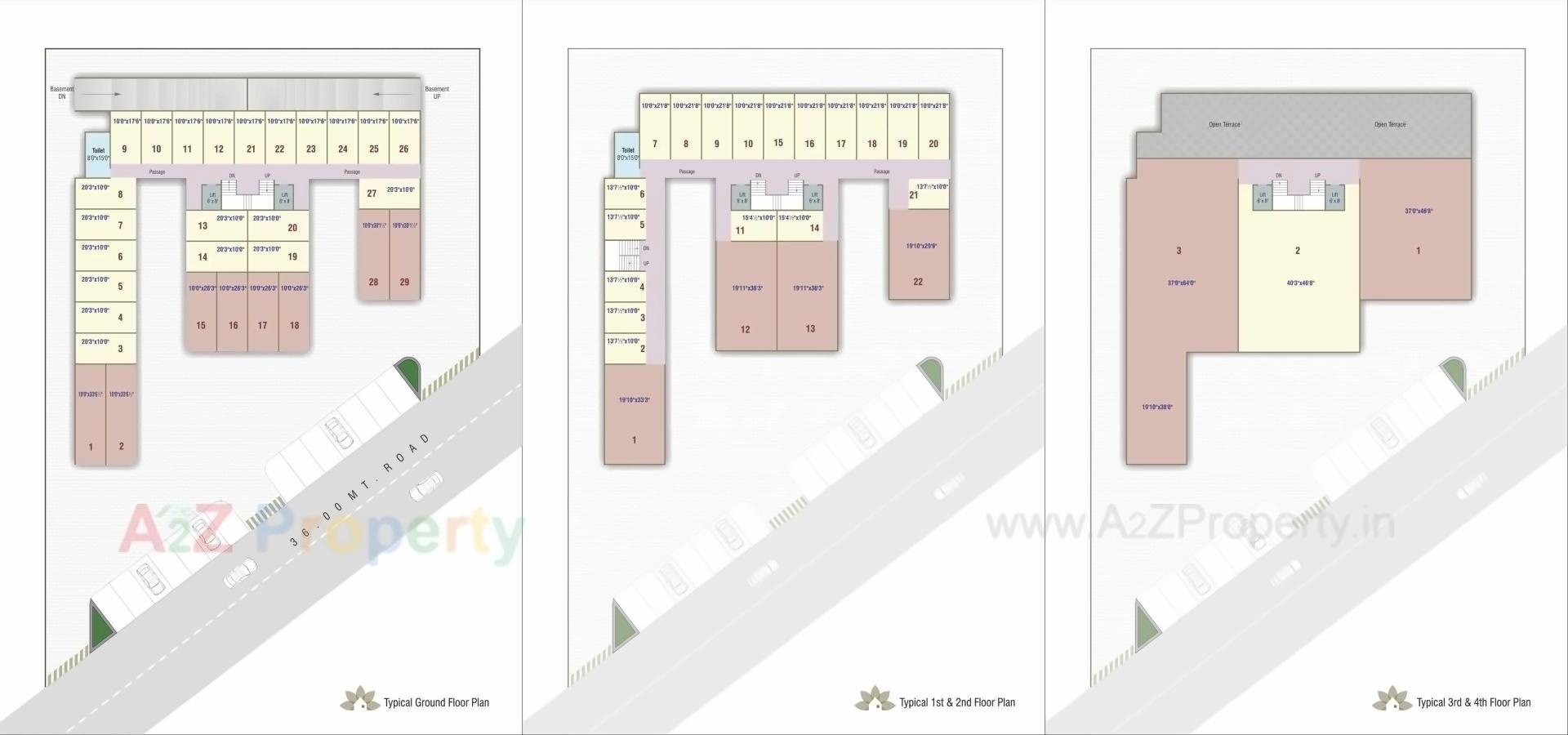 Layout of real estate project Dream Shoppers located at Surat, Surat, Gujarat