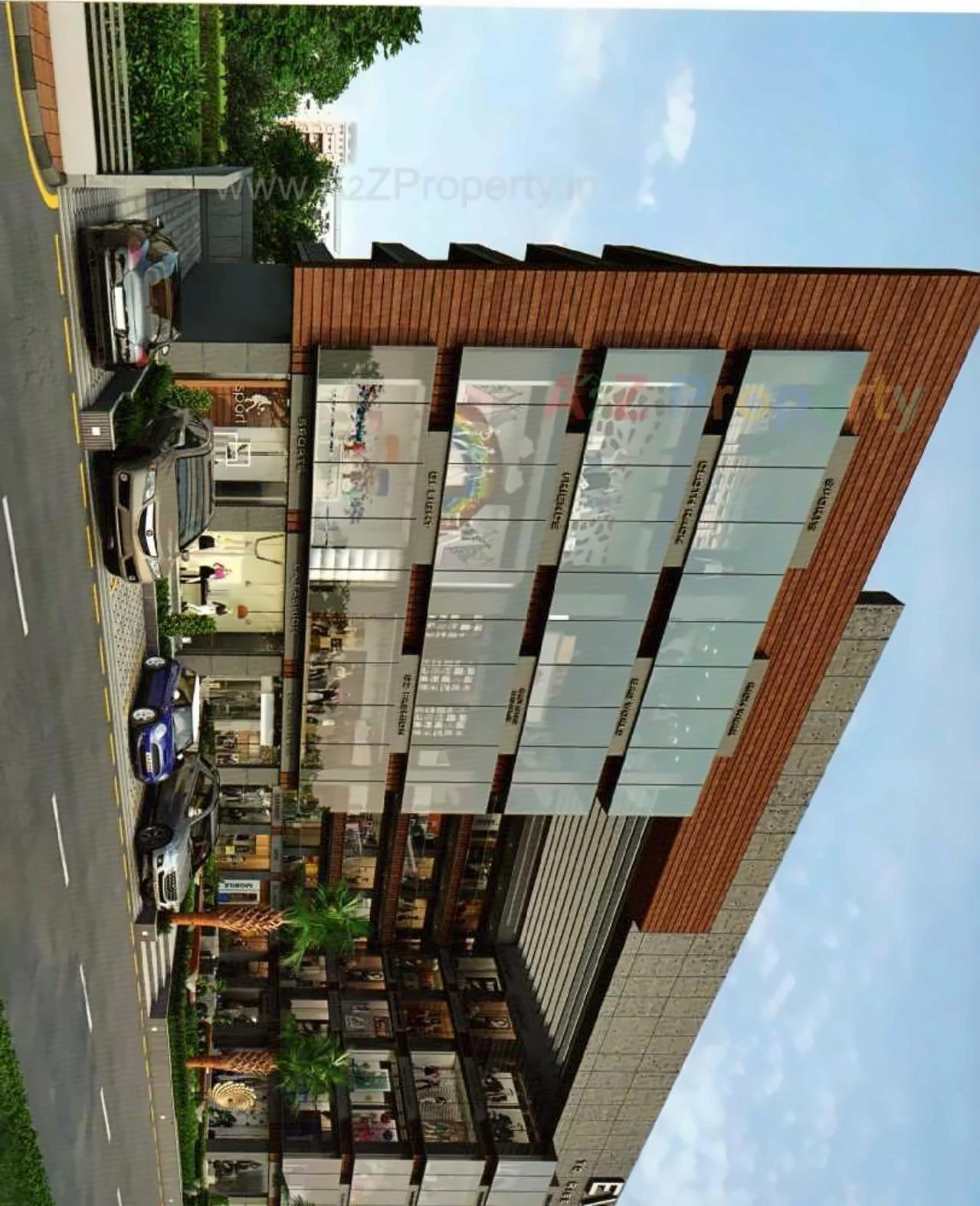 3D Elevation of real estate project E Voq located at Palanpur, Surat, Gujarat