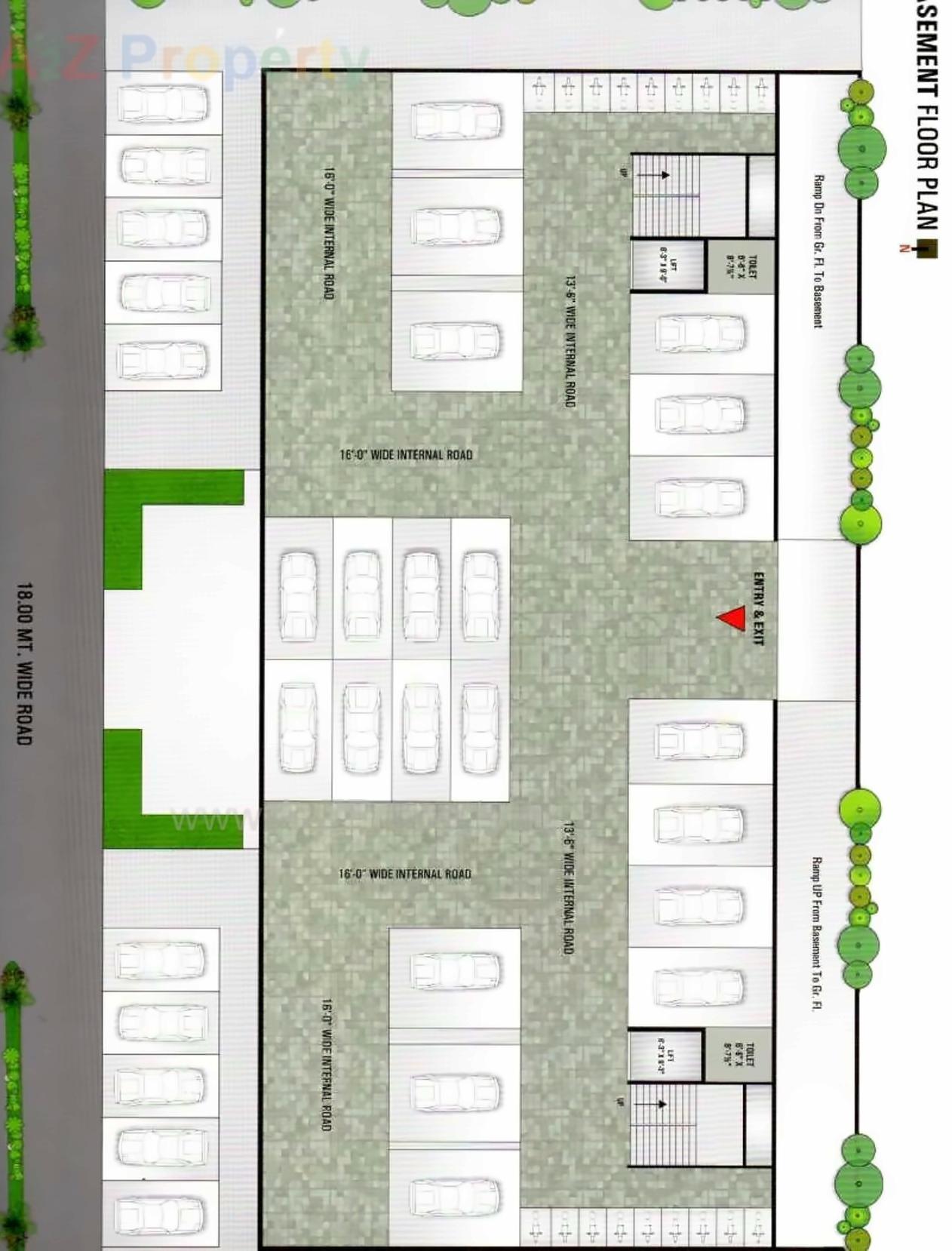 Layout of real estate project E Voq located at Palanpur, Surat, Gujarat