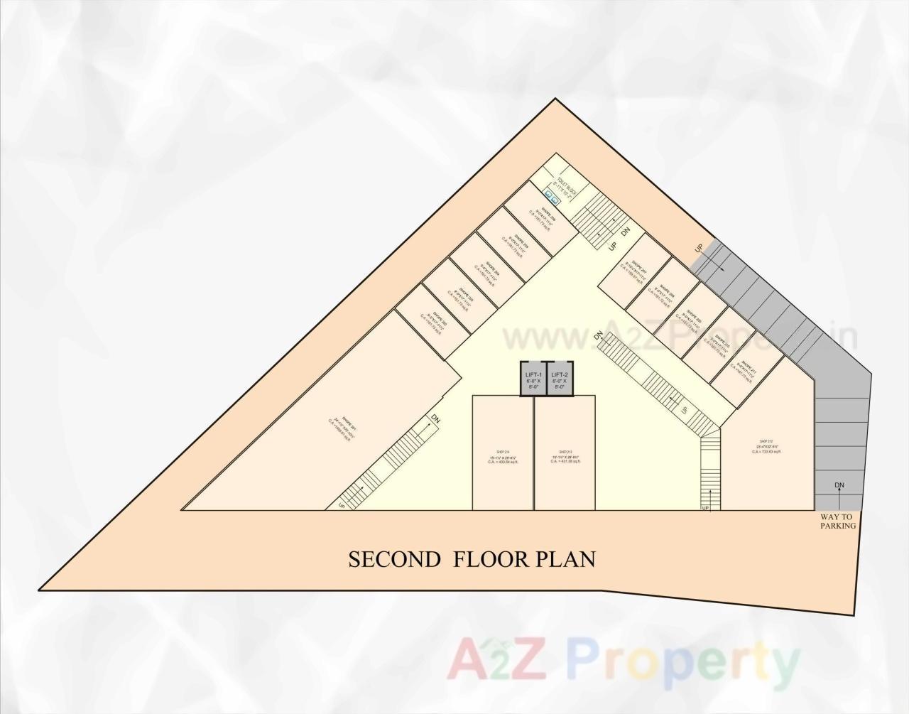 Layout of real estate project Earth Plaza located at Variav, Surat, Gujarat