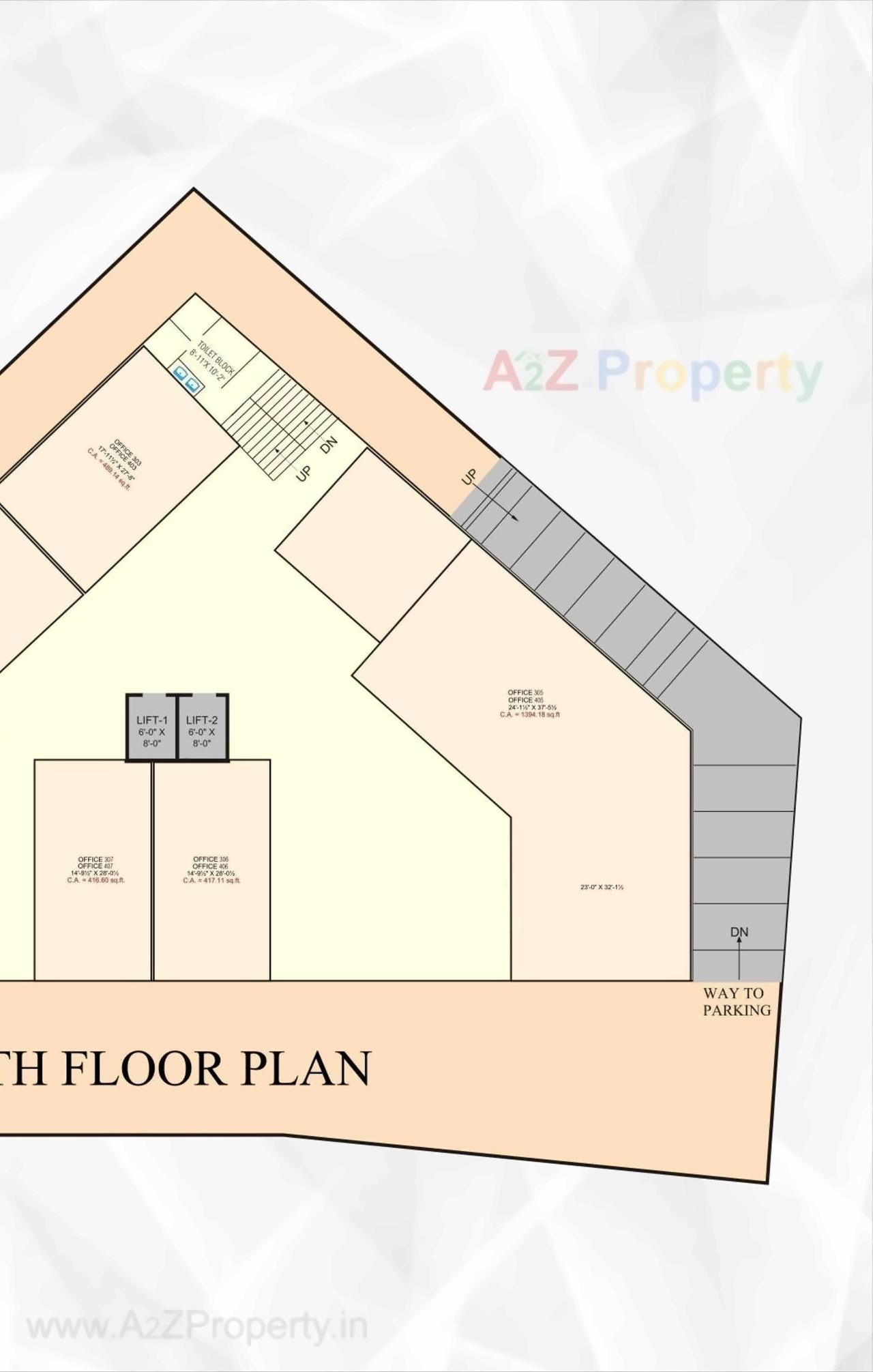 Layout of real estate project Earth Plaza located at Variav, Surat, Gujarat
