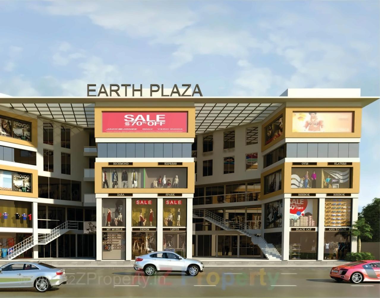 3D Elevation of real estate project Earth Plaza located at Variav, Surat, Gujarat