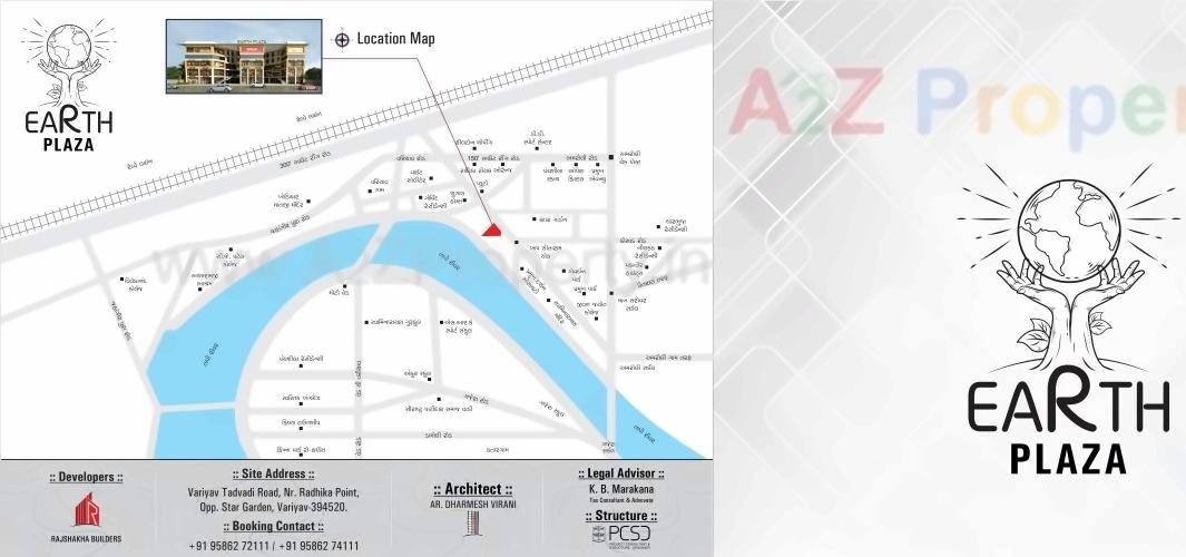  of real estate project Earth Plaza located at Variav, Surat, Gujarat