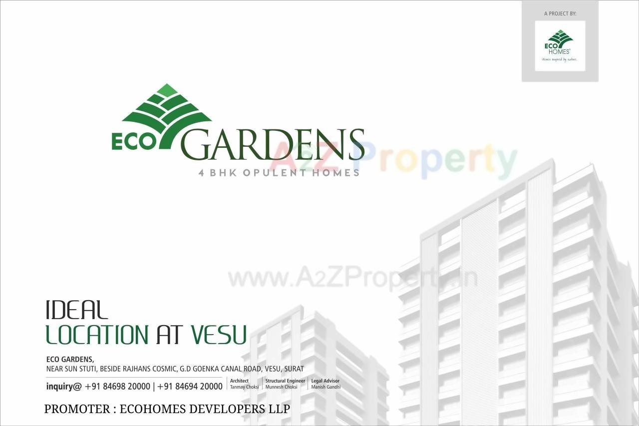  of real estate project Eco Gardens located at Vesu, Surat, Gujarat