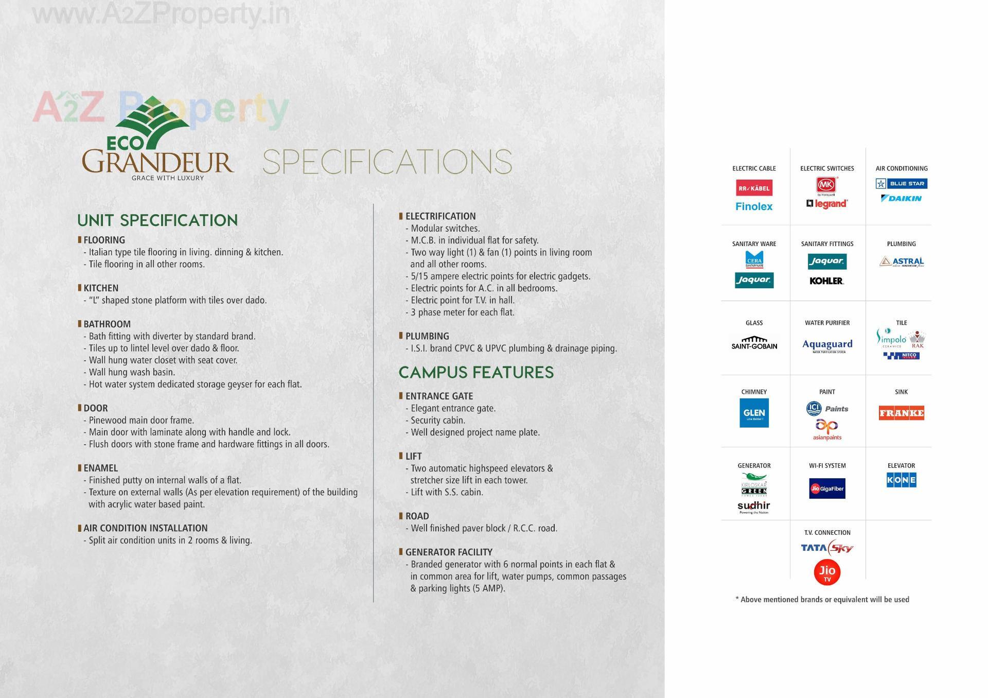  of real estate project Eco Grandeur located at Althan, Surat, Gujarat