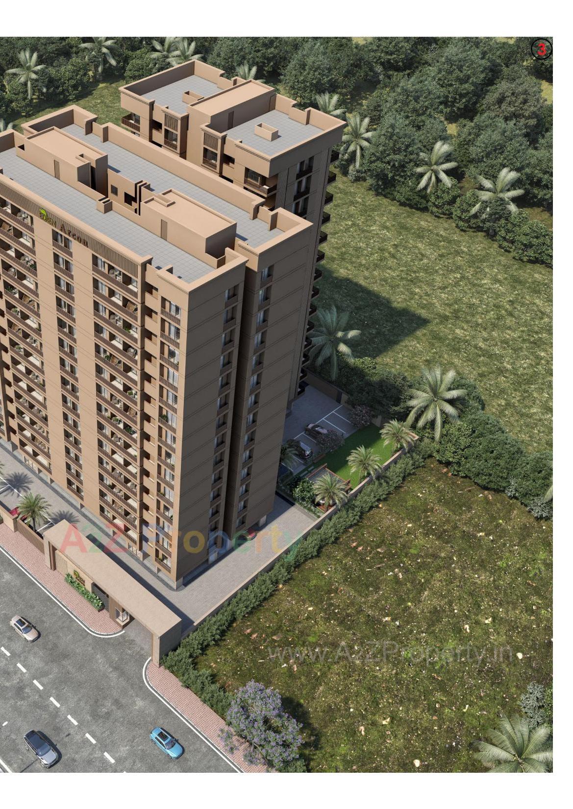 3D Elevation of real estate project Eden Arcon located at Sarthana, Surat, Gujarat