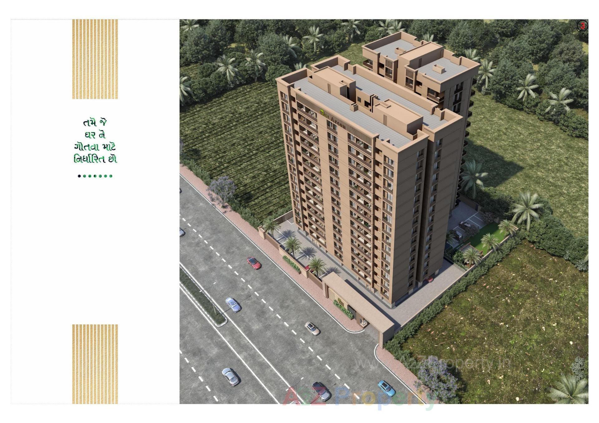 3D Elevation of real estate project Eden Arcon located at Sarthana, Surat, Gujarat