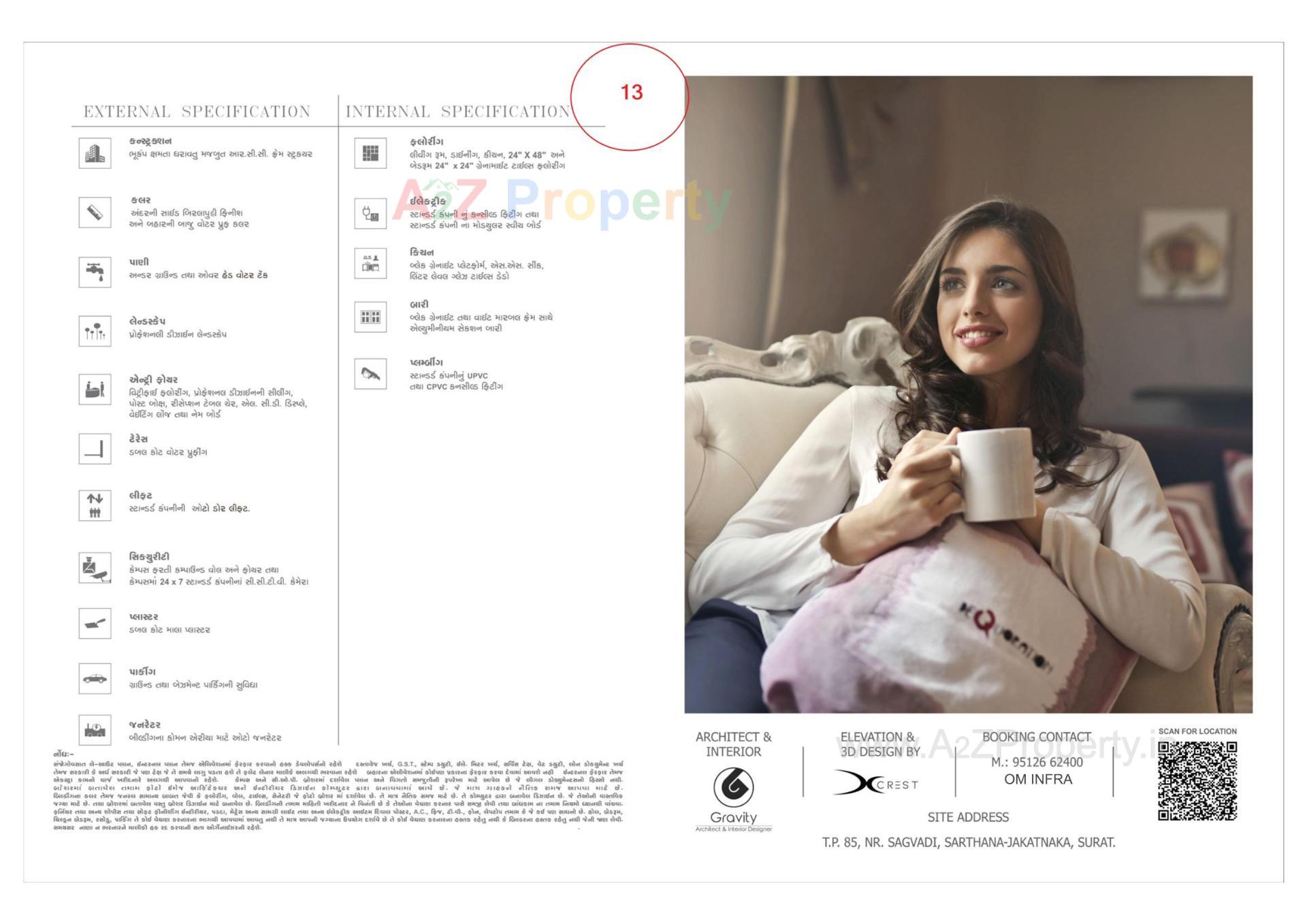  of real estate project Eden Atmos located at Sarthana, Surat, Gujarat